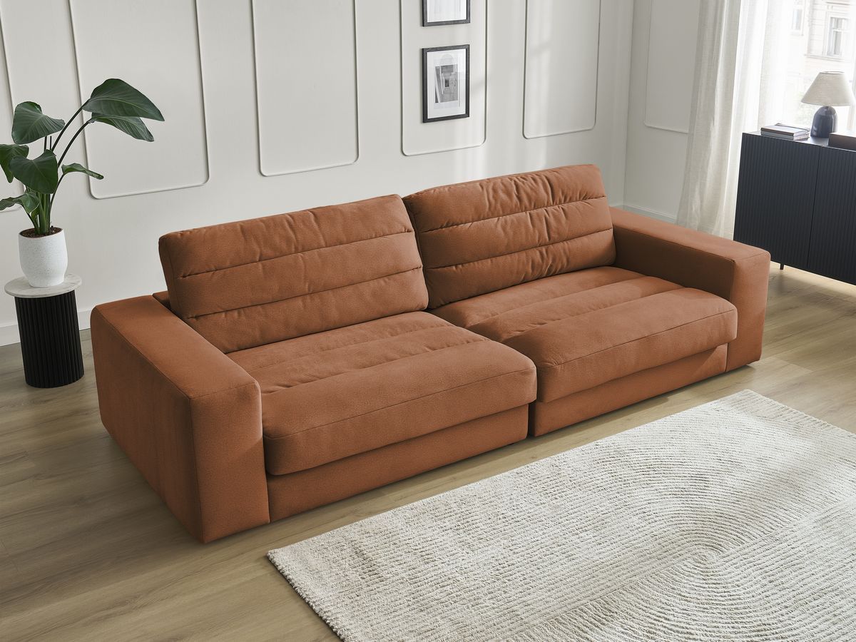 Bobochic Sierra Sofa 3-Sitzer Samt Orange