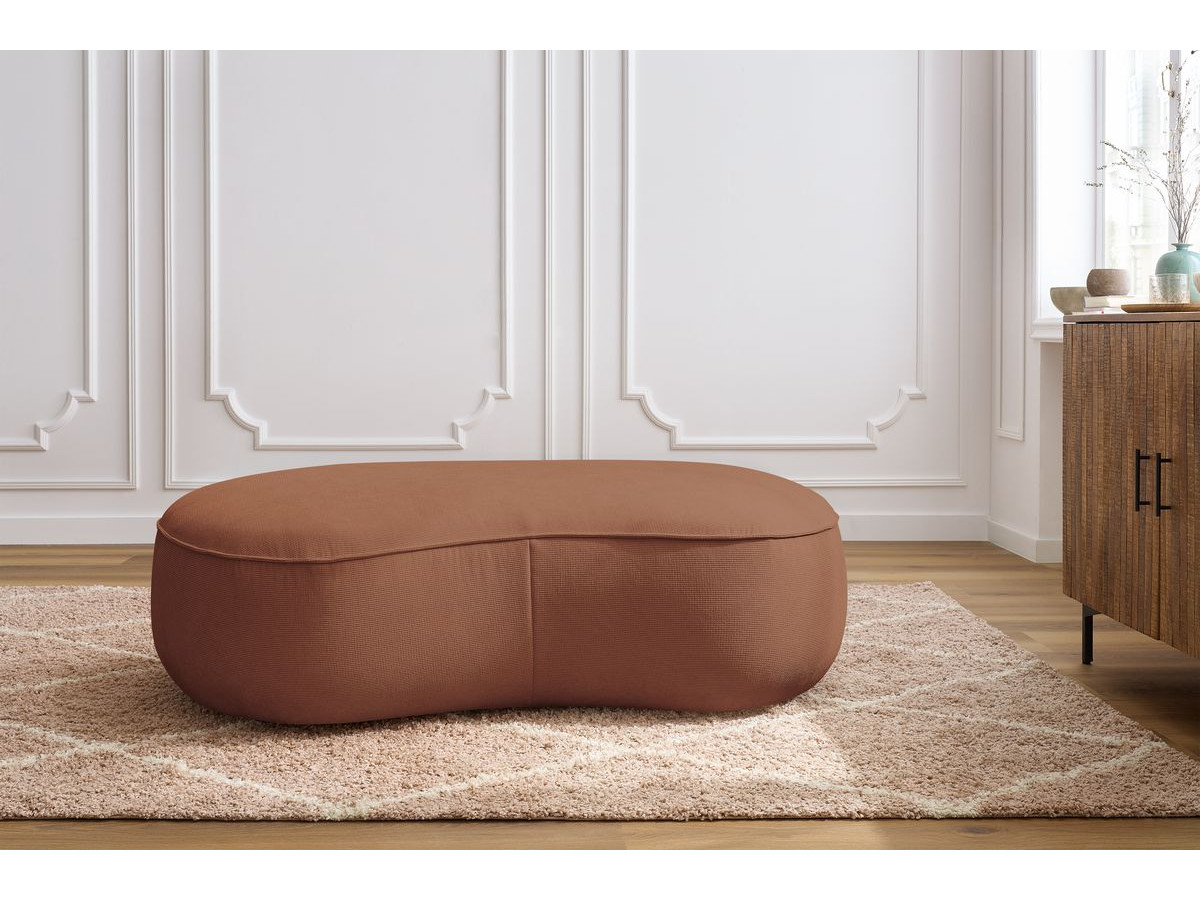 Bobochic Saint-germain Pouf Strukturstoff Orange