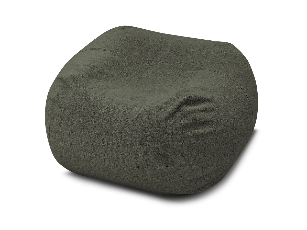 Bobochic Voltaire Pouf 120 × 70 cm Melange-Stoff Grün