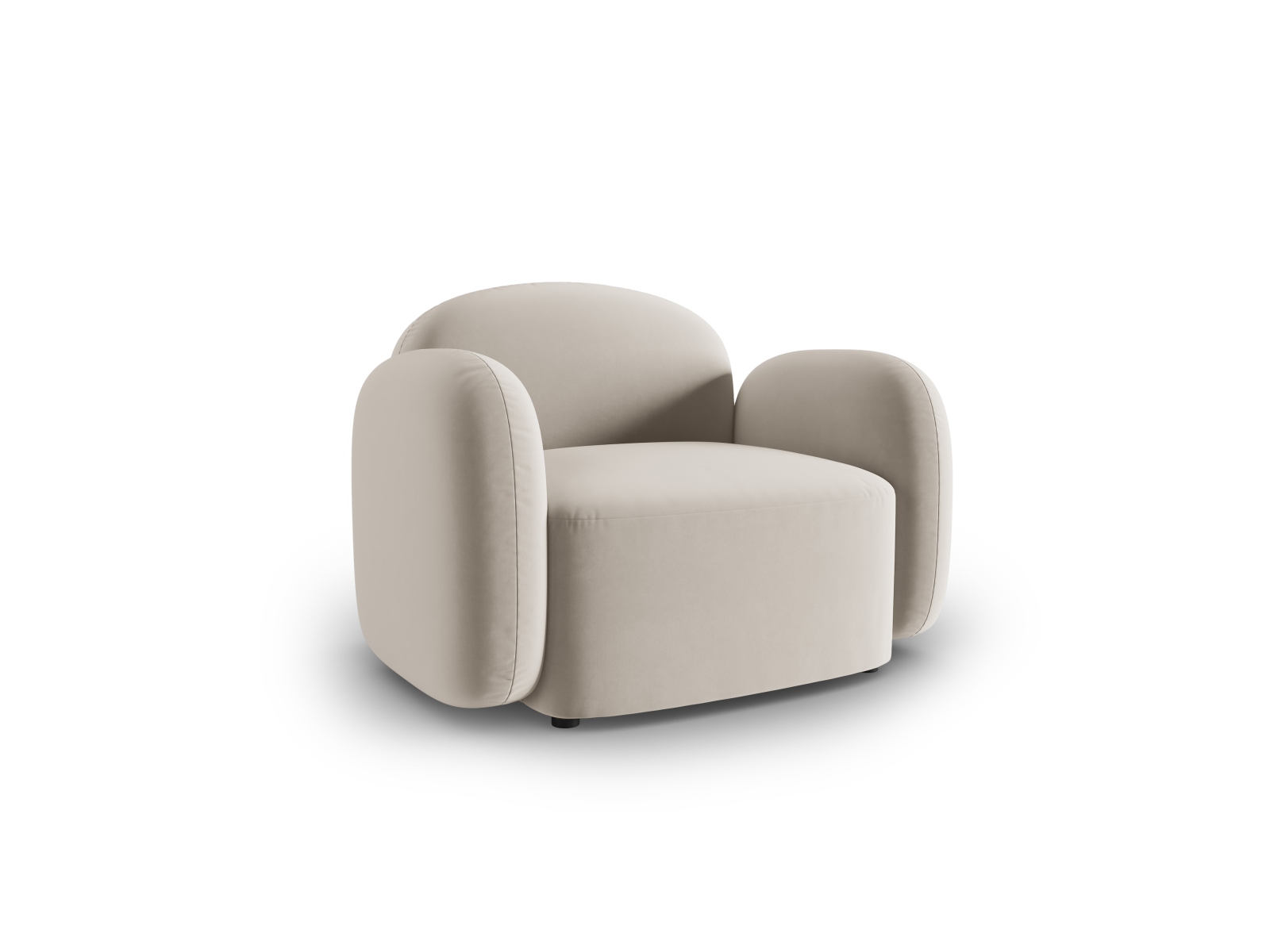 Micadoni Sessel Blair Samt Casino Hellbeige