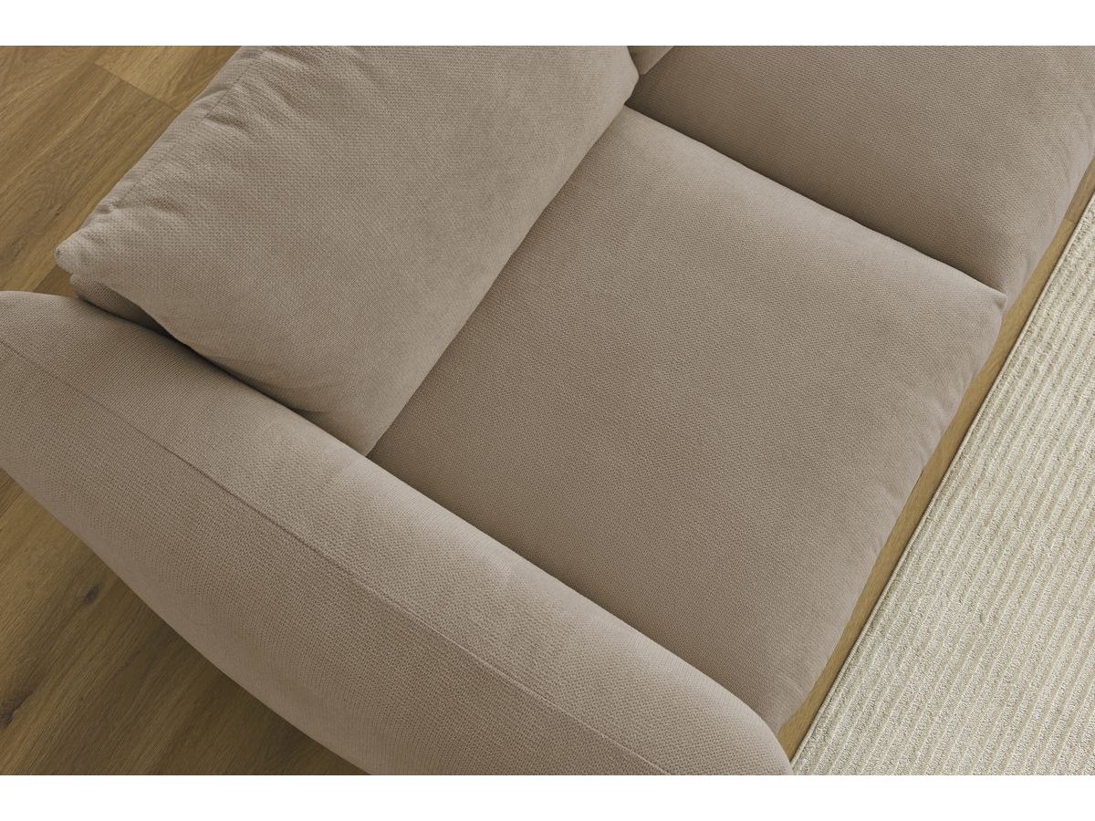 Bobochic Ernest Sofa 3-Sitzer 265 × 106 cm Stoff Taupe