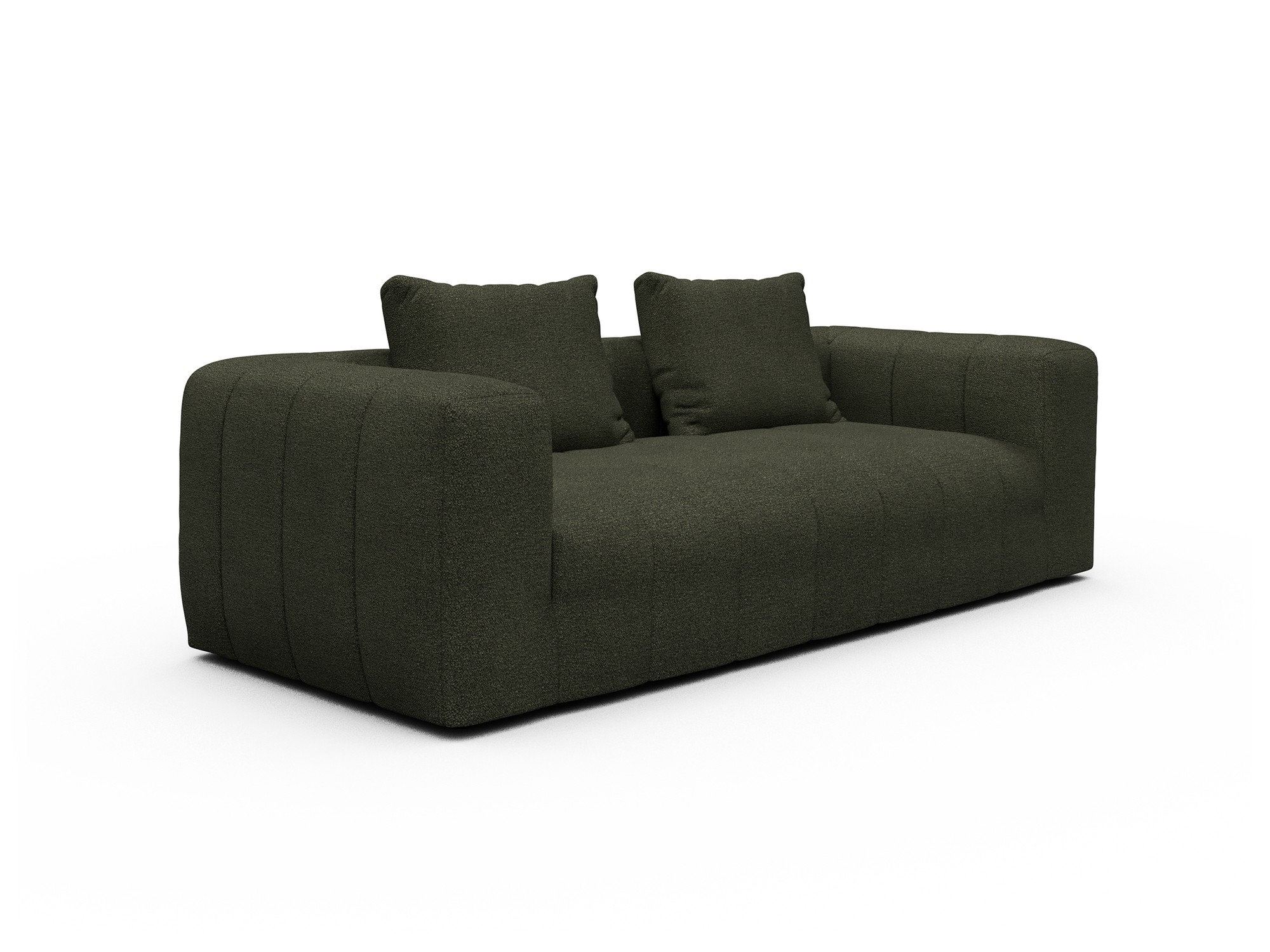 Hugo 3-Sitzer Boucle-Forest-Green moebelfaktor