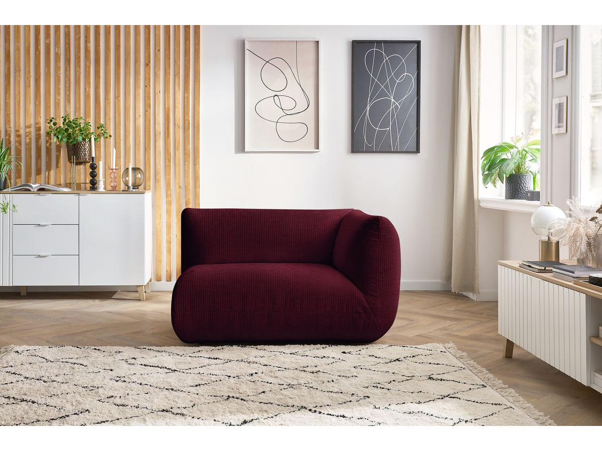 Bobochic Lecomte Sofamodul 1-Sitzer Strukturstoff Rot