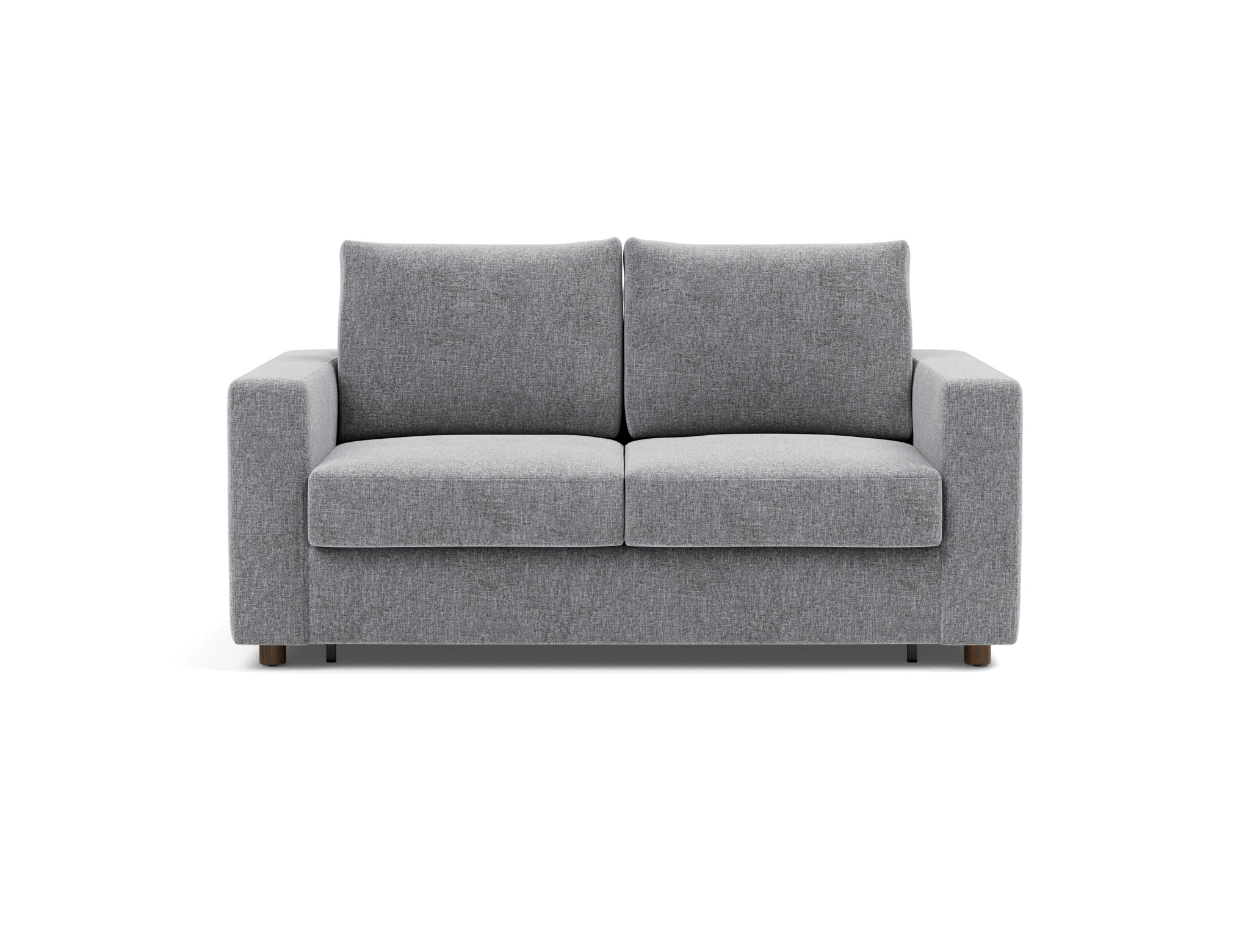 Schlafsofa Neah mit Standard-Armlehnen 140 Strukturierter Stoff Twist 565-Granite