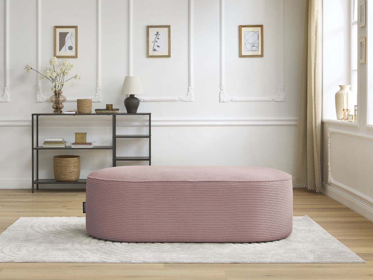 Bobochic Rousseau Pouf Cordsamt Violett
