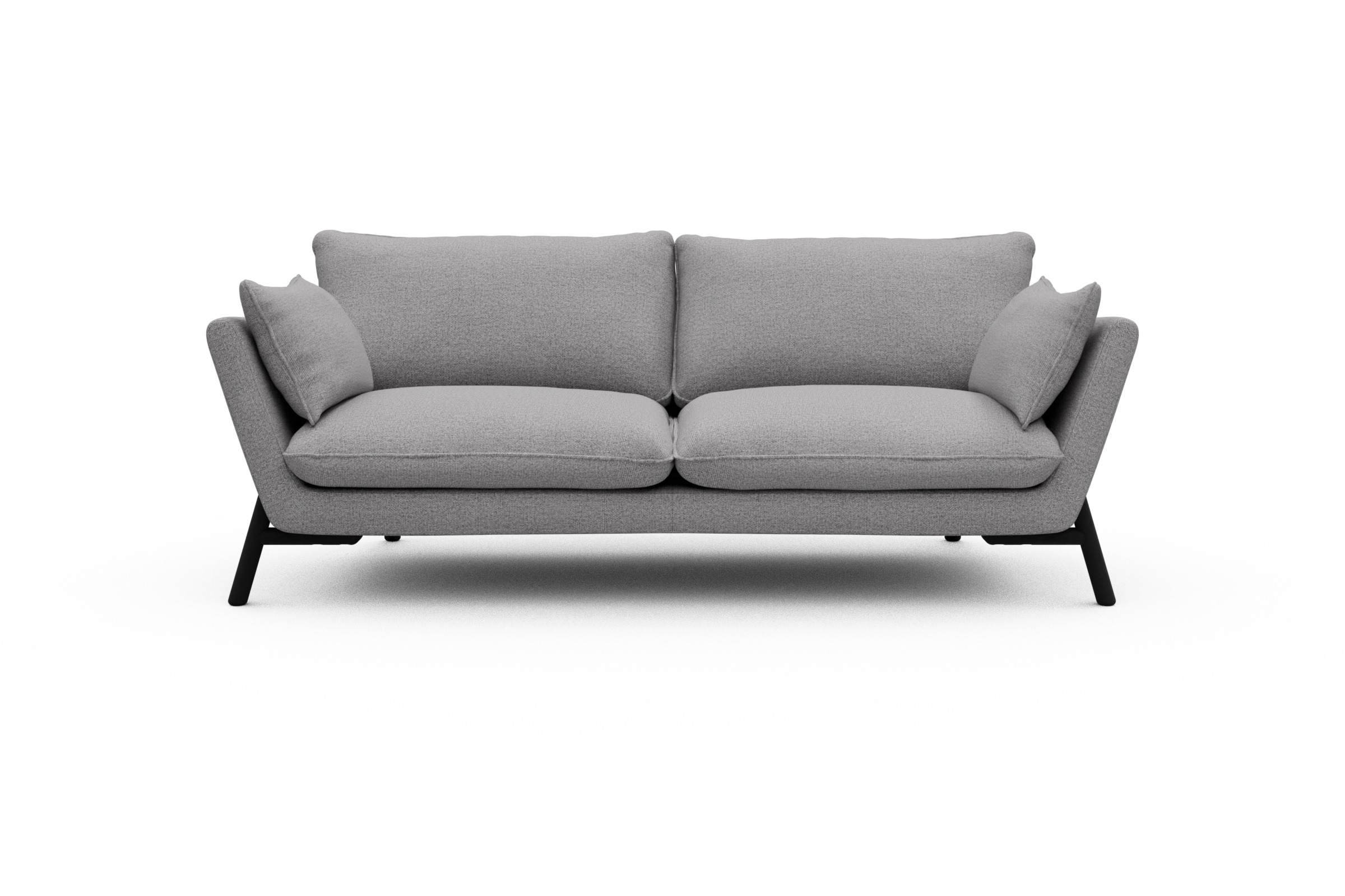 Skandi Home Sofa Emil 3-Sitzer Beinfarbe Eiche Schwarz Sama-Grey moebelfaktor