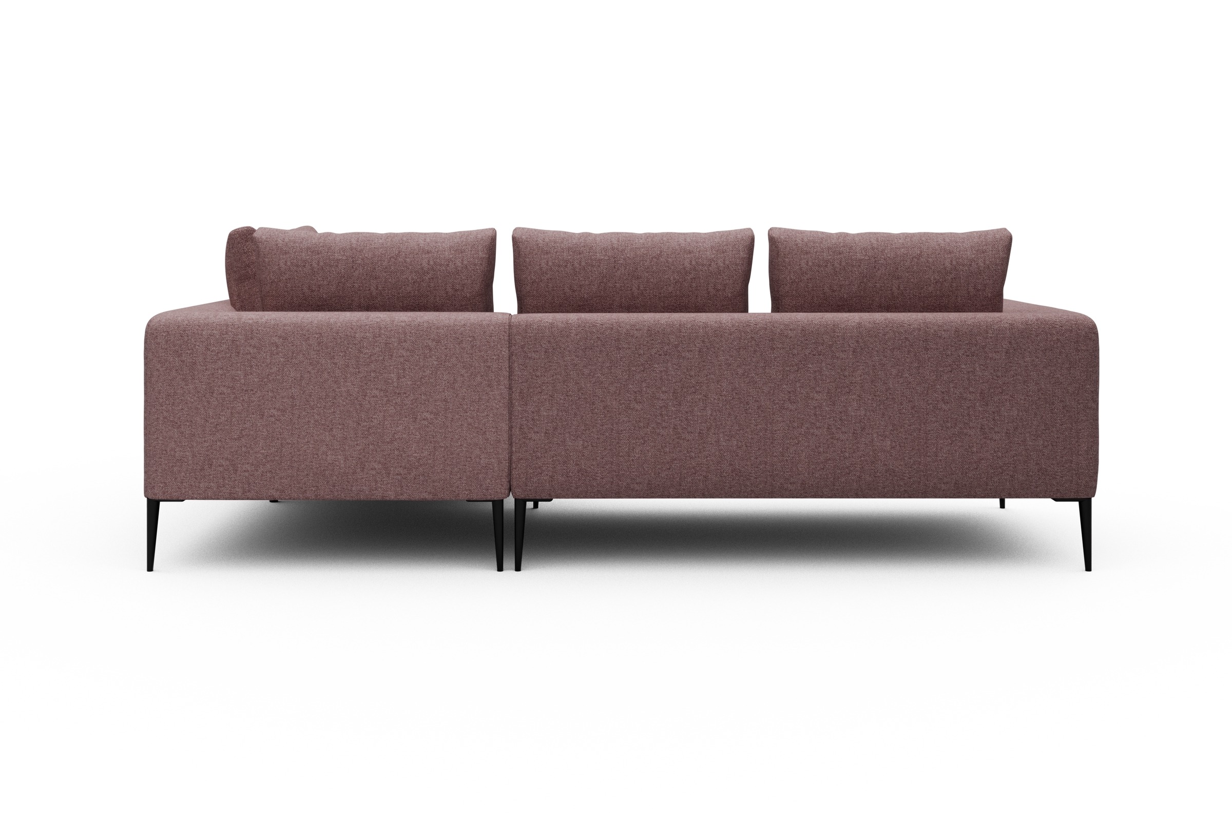 Ecksofa Paul Relax-Ecke rechts mit 2-Sitzer Sama-Flamingo