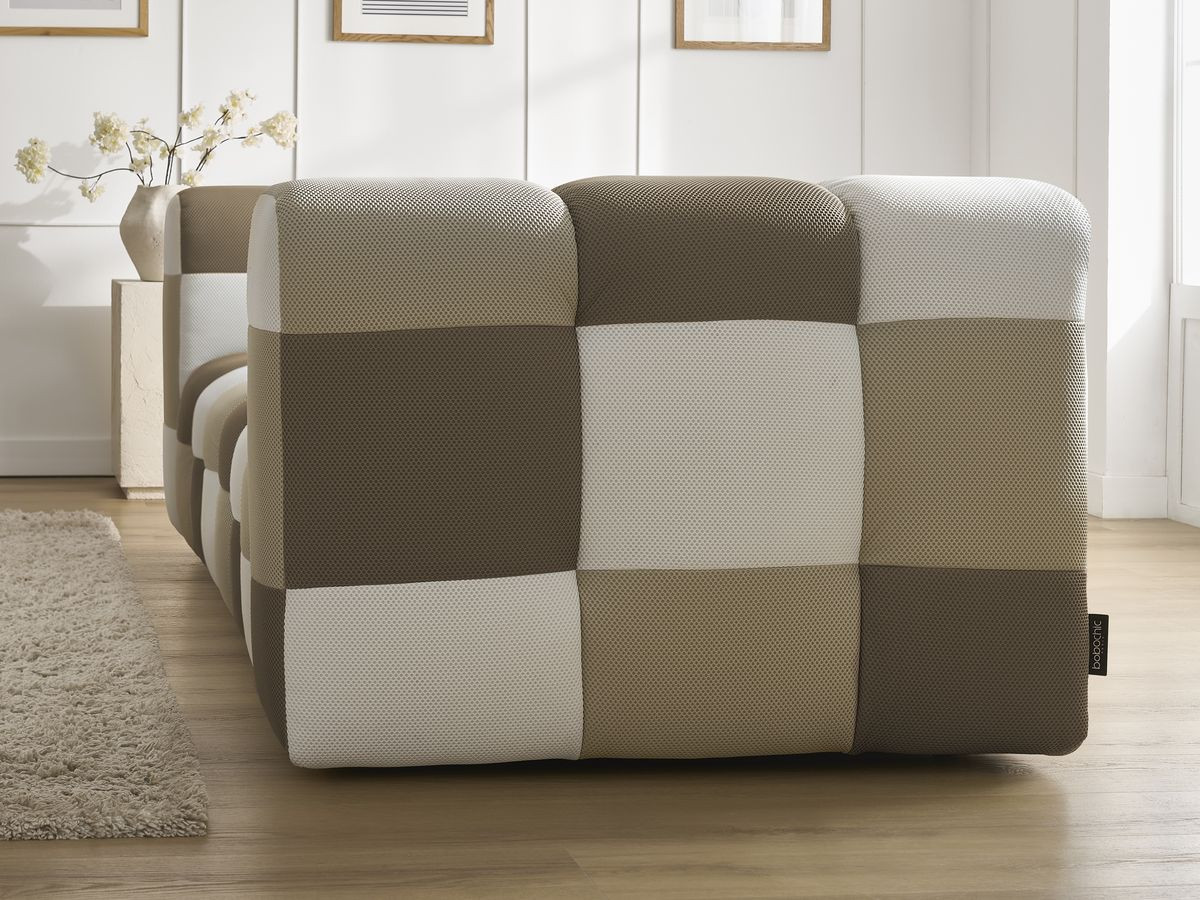 Bobochic Cloud Sofa 3-Sitzer Mesh-Stoff Mehrfarbig