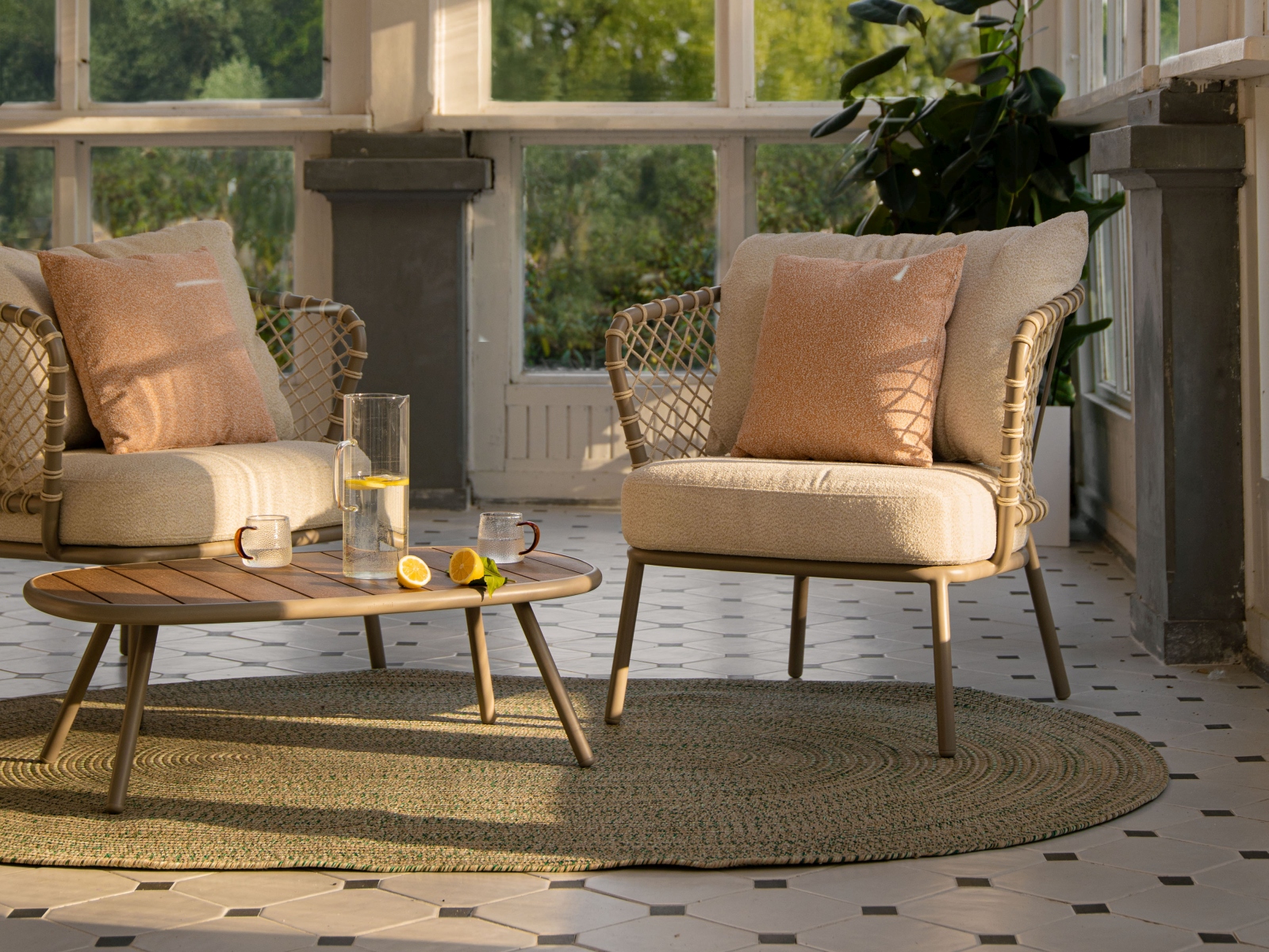 Micadoni Xamena Teppich Polypropylen Khaki 230x160cm