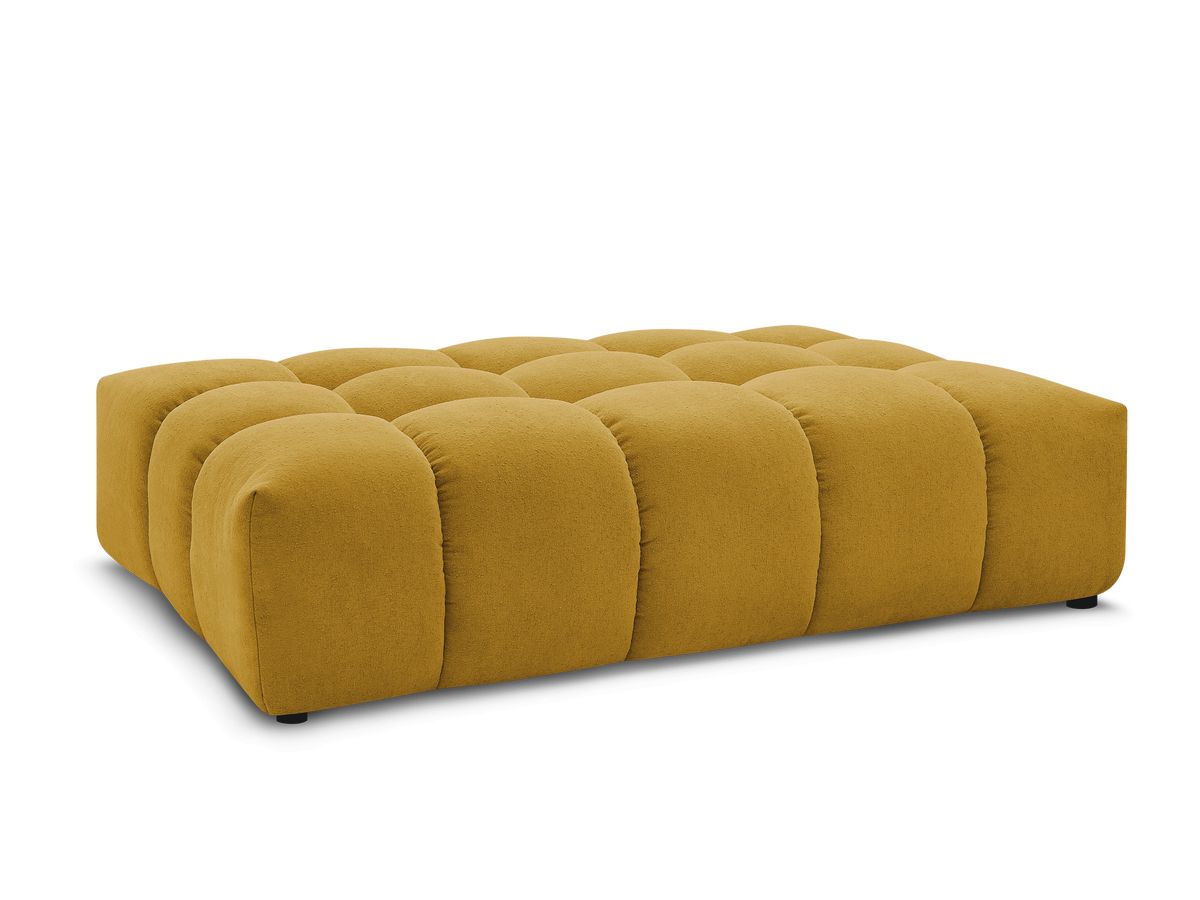Bobochic Everest Pouf 166 × 100 cm Strukturstoff Gelb