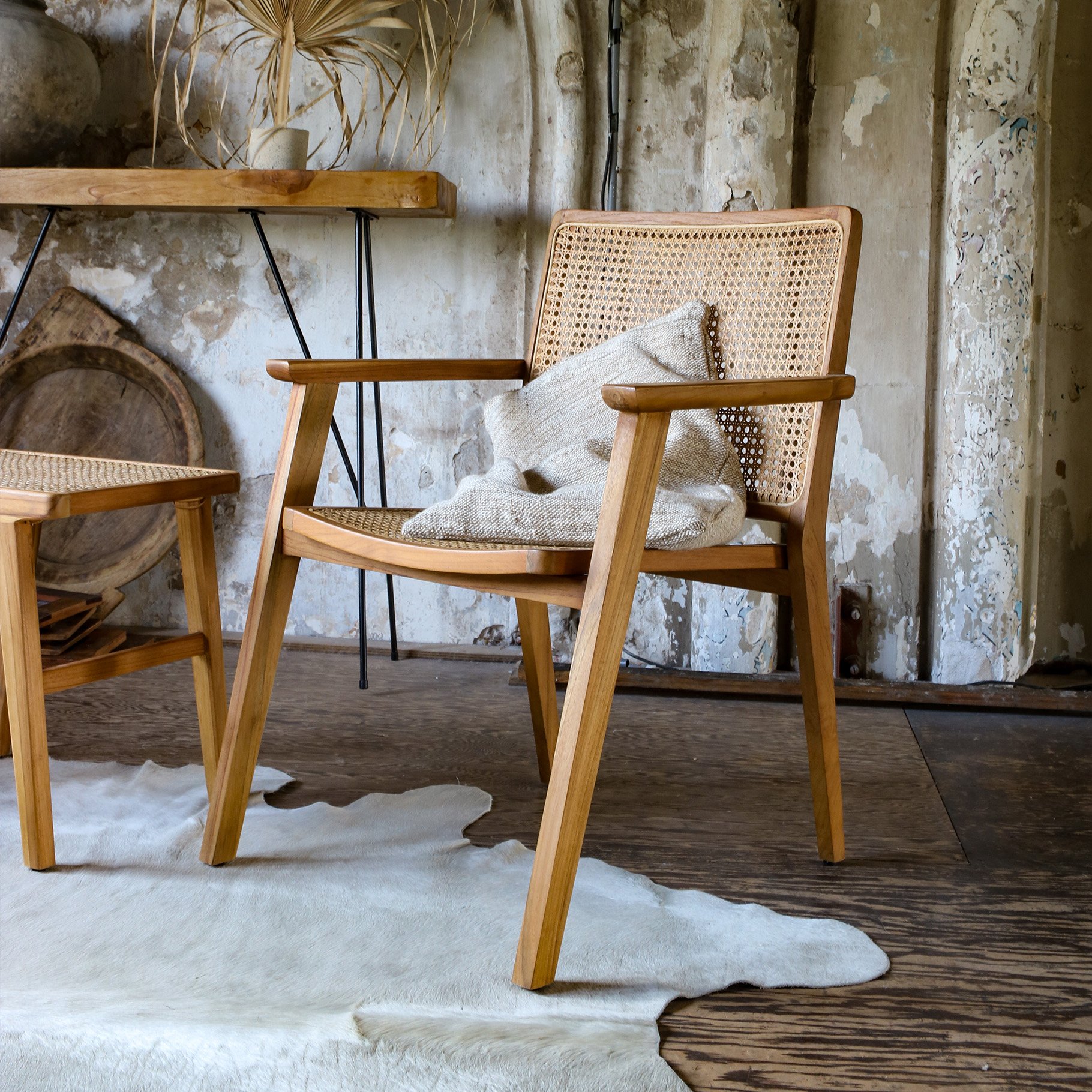 Raw Materials Esszimmerstuhl Nova Teak/Rattan