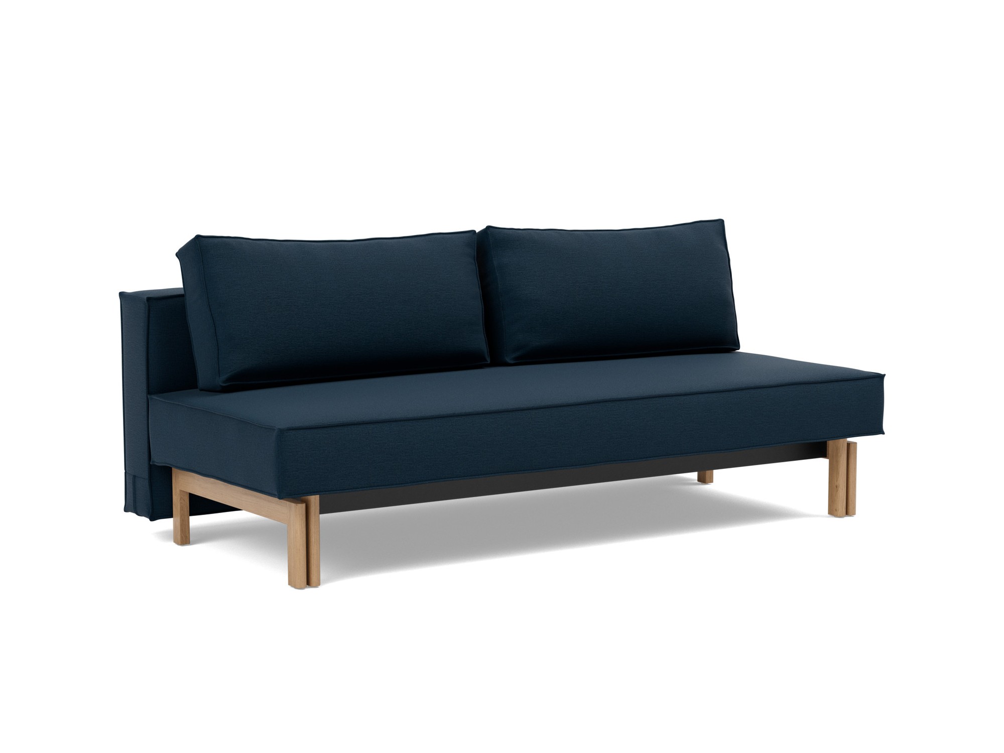 Schlafsofa Sly Flachgewebe Mixed Dance 528-Blue Beine Eiche