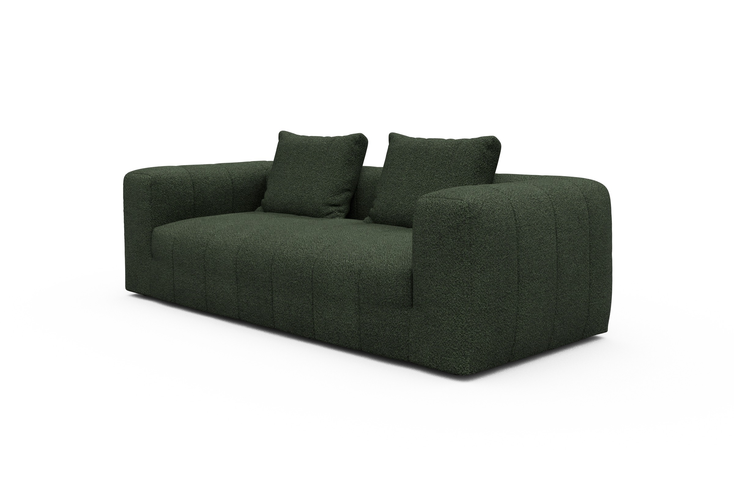 Sofa Hugo 3-Sitzer Vanora-Deep-Green
