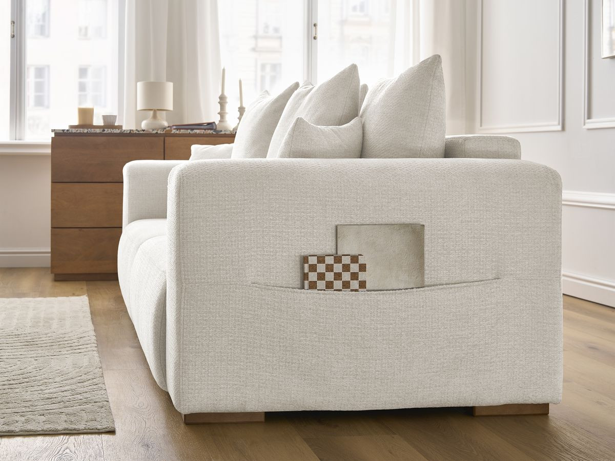 Bobochic Sidonie Sofa 3-Sitzer Melange-Stoff Beige