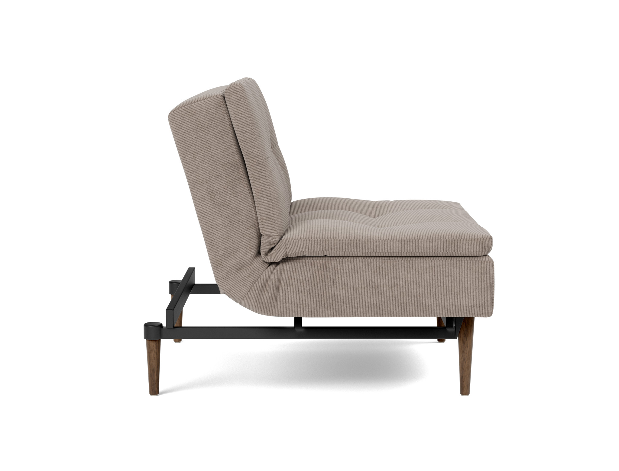 Sessel Dublexo Kord Cordufine 318-Beige Beine Styletto Eiche dunkel