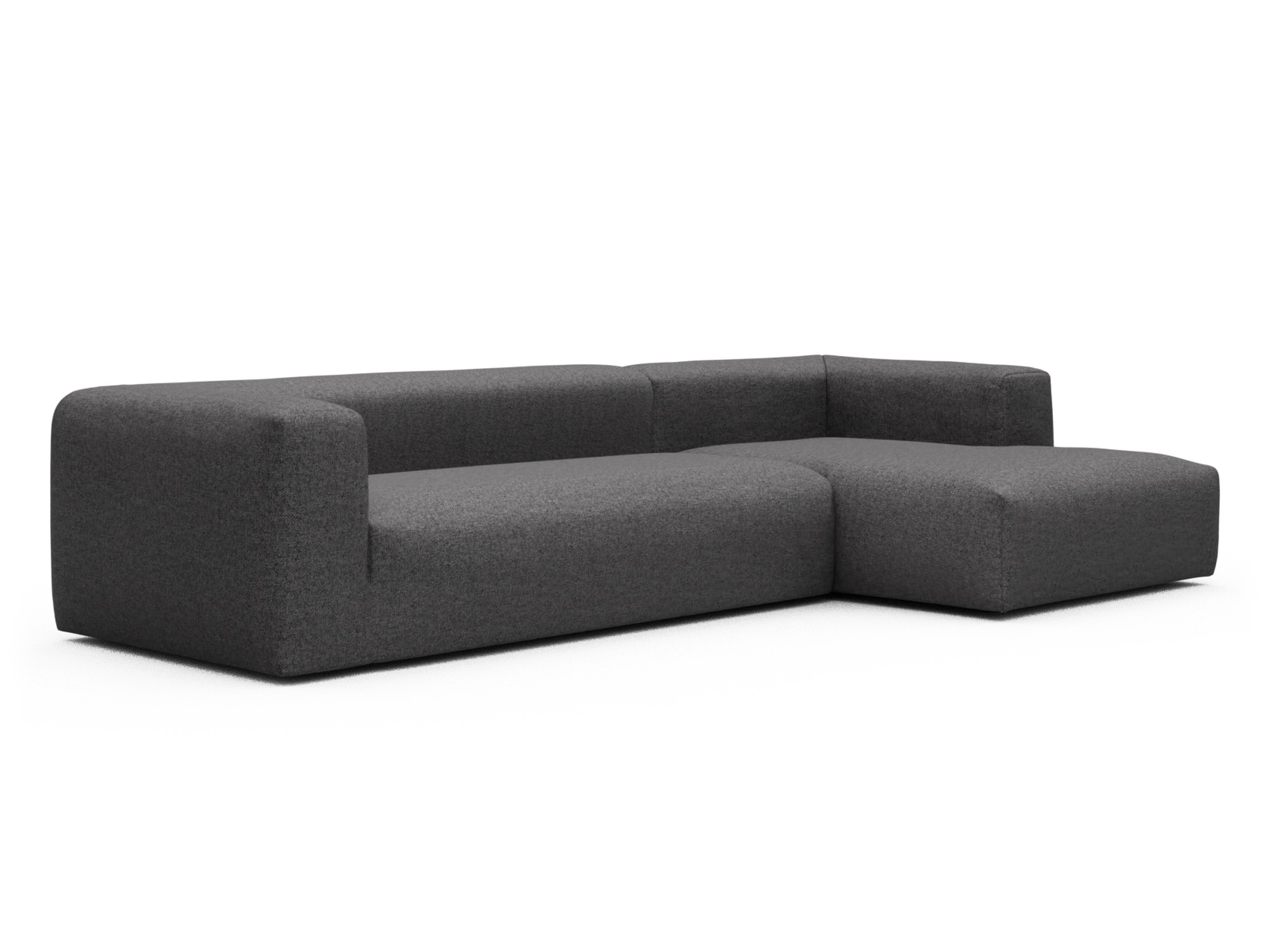 Skandi Home Ecksofa Fred Chaiselongue rechts mit 2,5-Sitzer Sama-Antracite moebelfaktor