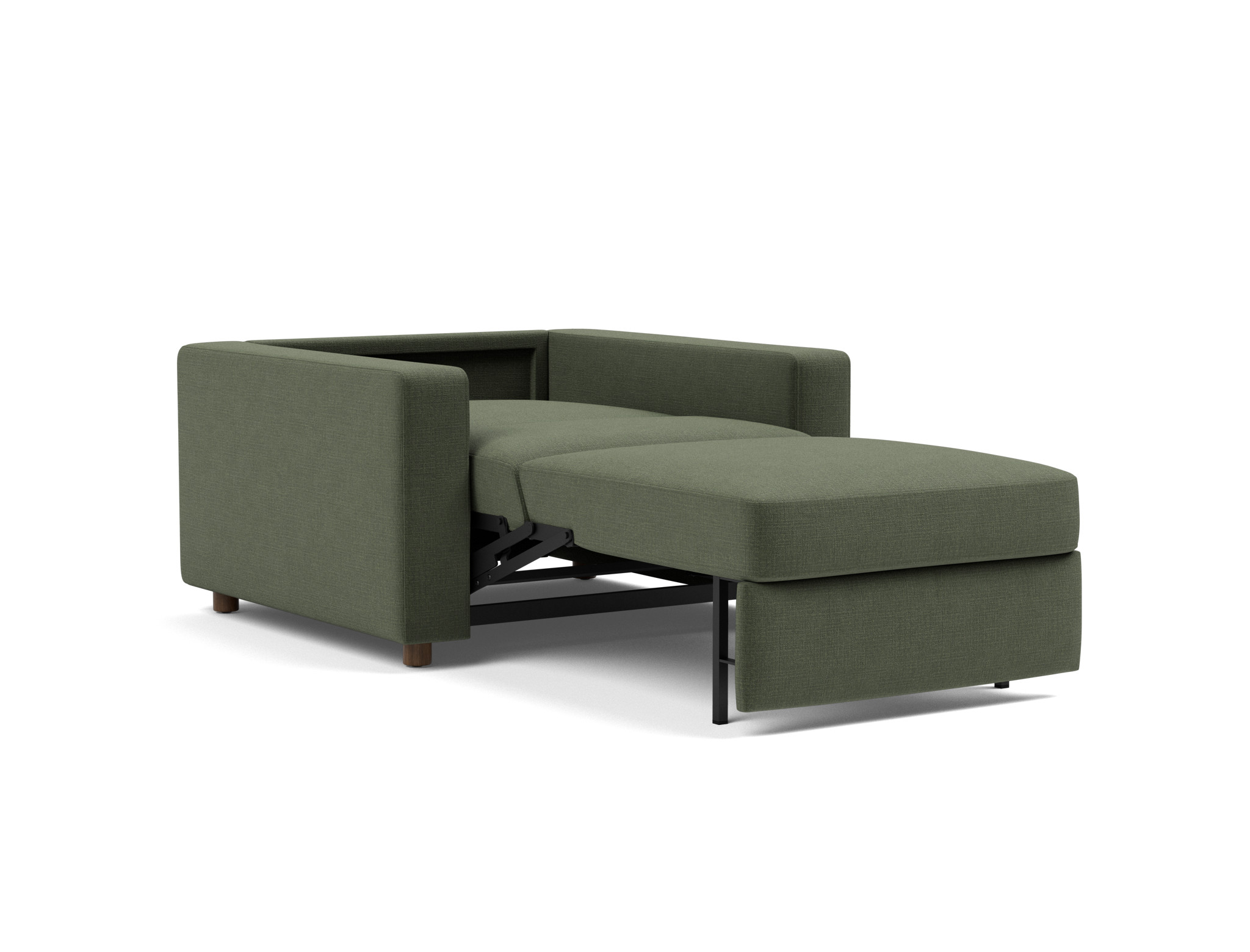 Schlafsessel Neah mit Standard-Armlehnen Chenille Esina 413-Olive-Green