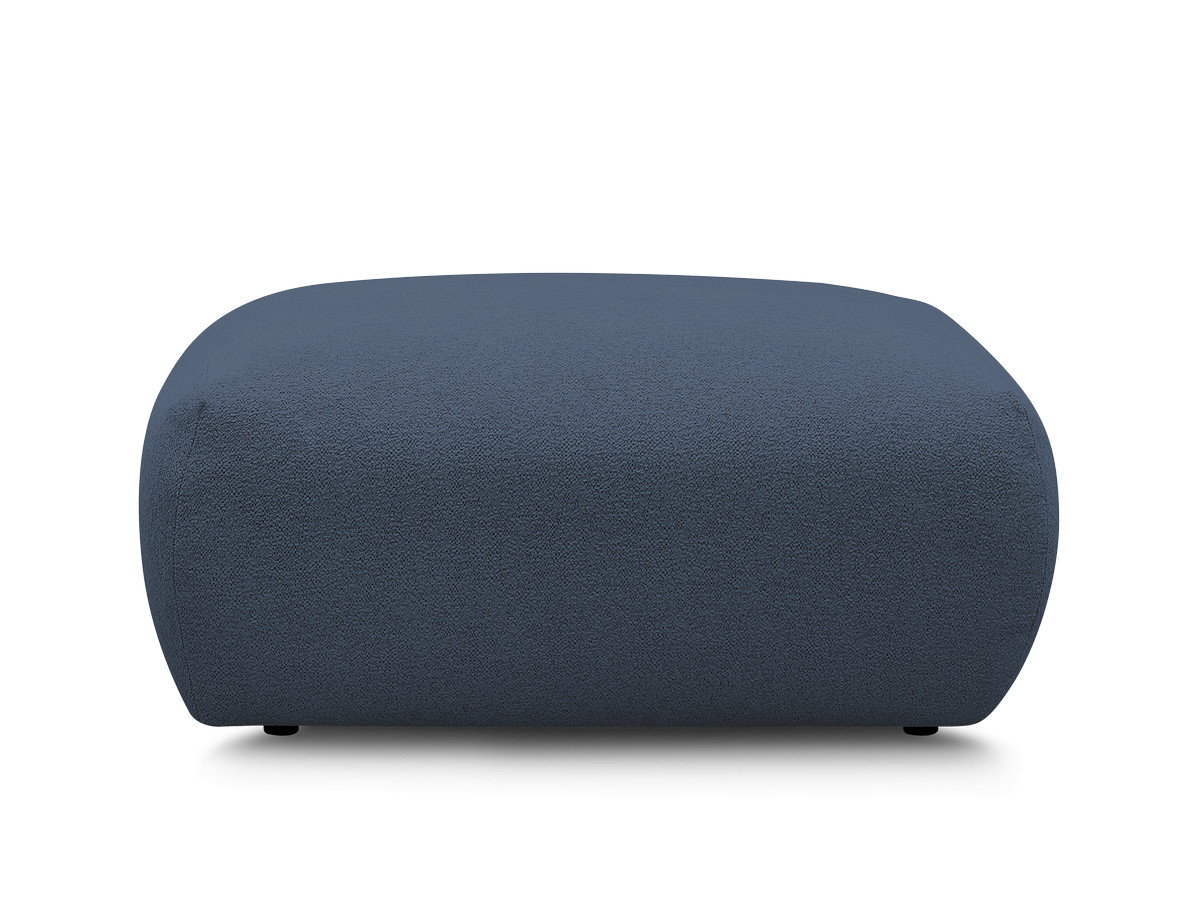 Bobochic Voltaire Pouf 106 × 90 cm Melange-Stoff Dunkelblau