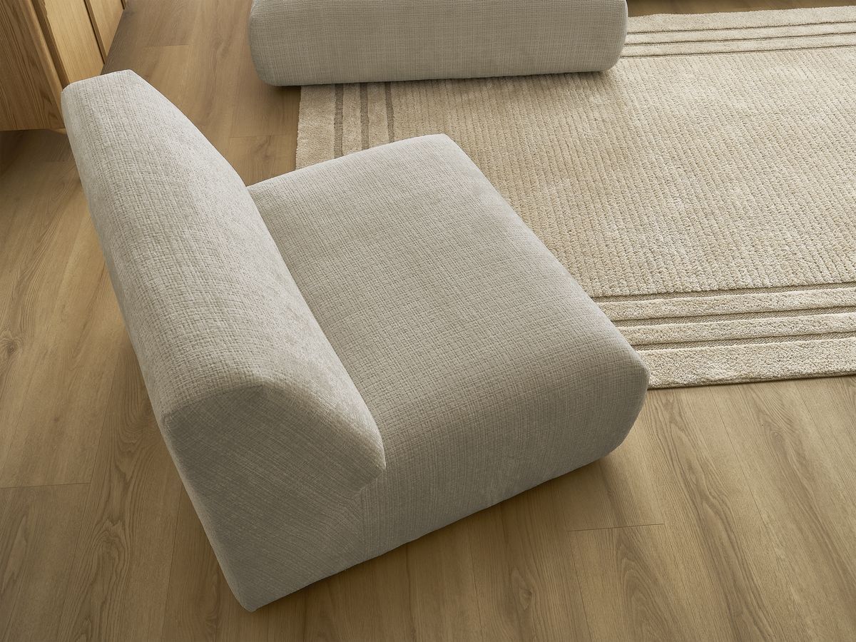 Bobochic Sirius Ecksofa 405 × 170 cm Strukturstoff Beige Ecke links