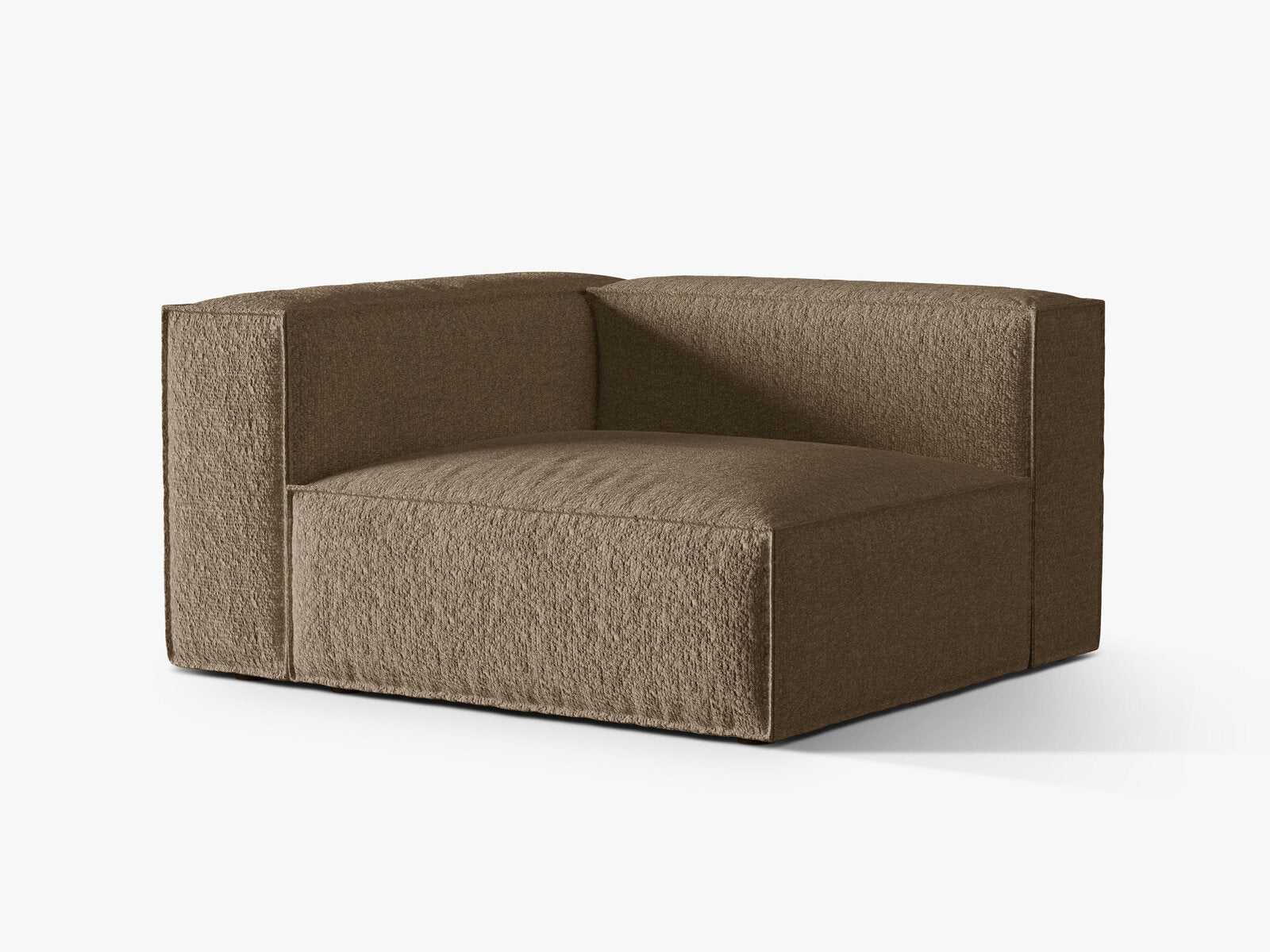 Micadoni Eckmodul Nuria 2-Sitzer Links Boucle Cappuccino