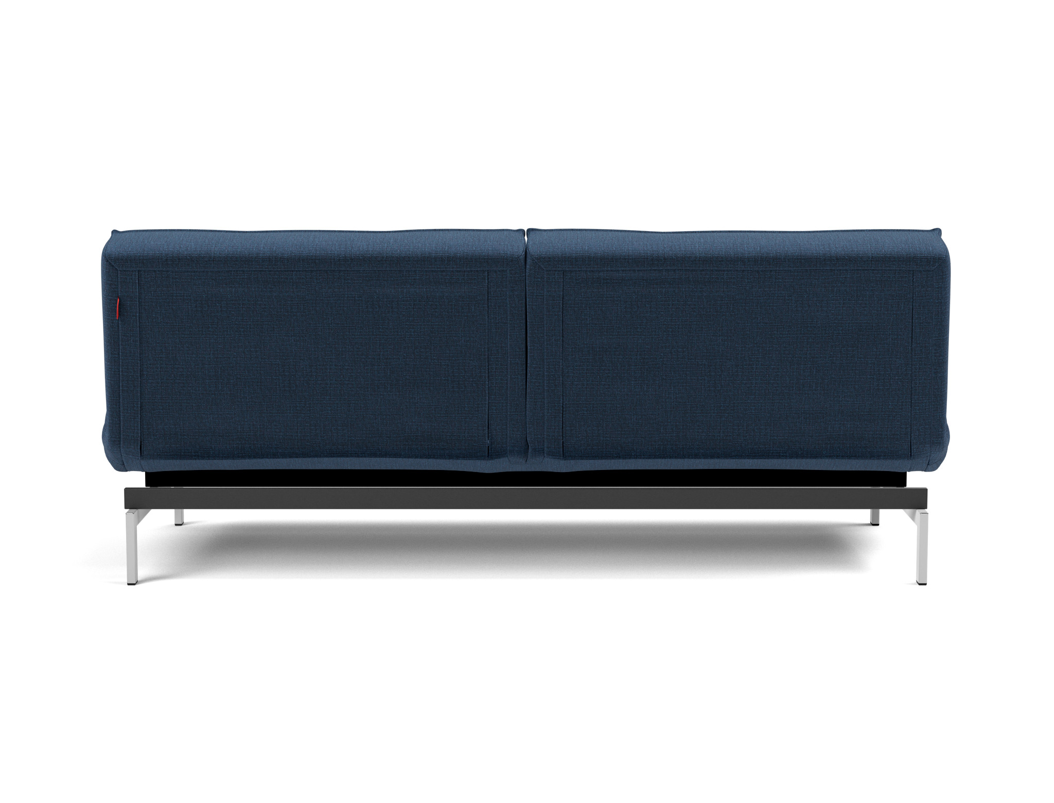 Schlafsofa Splitback Chenille Esina 414-Indigo-Blue Beine Chrom