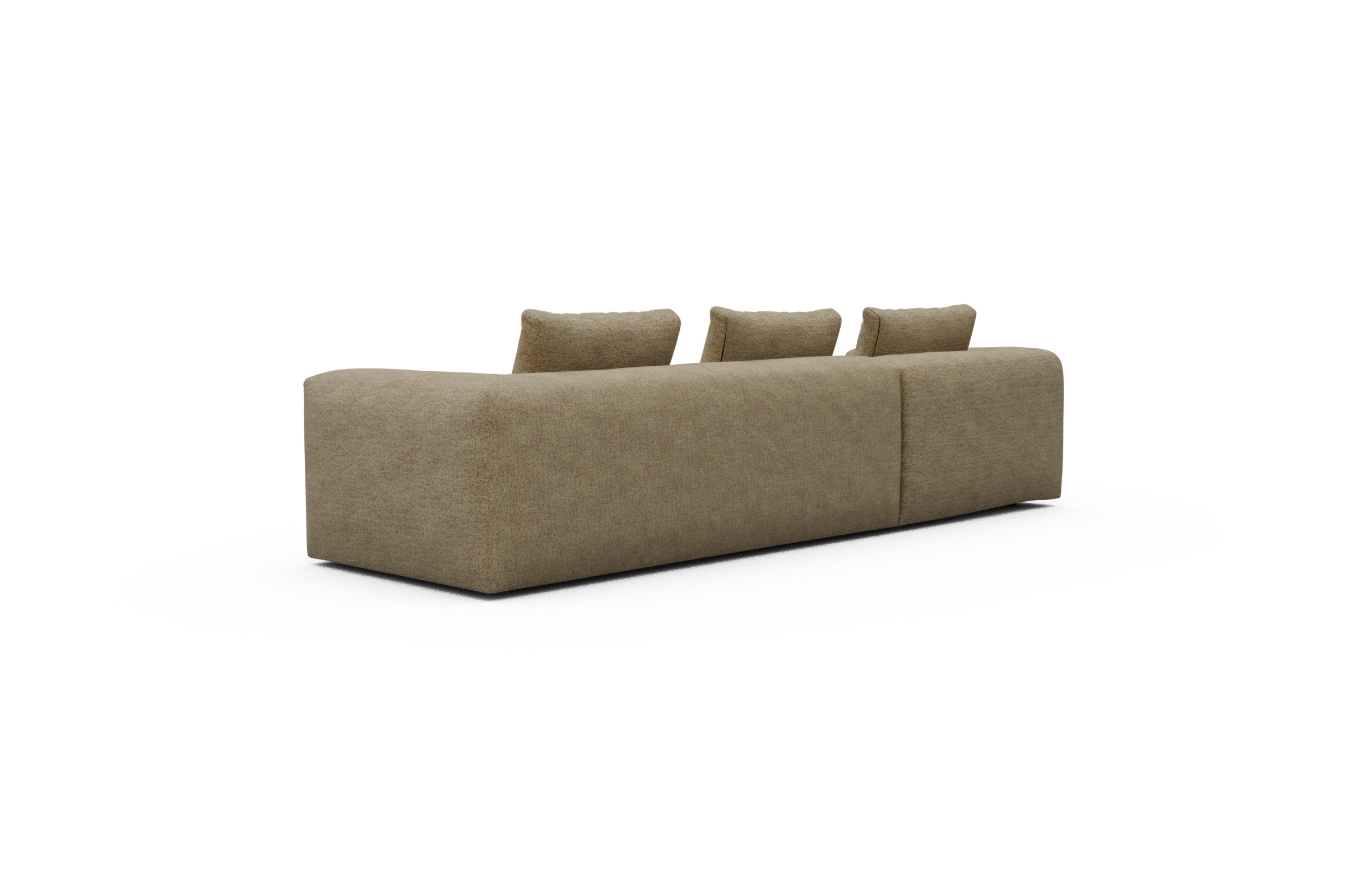 Ecksofa Fred Chaiselongue links mit 2,5-Sitzer Carreno-Silician-Yellow