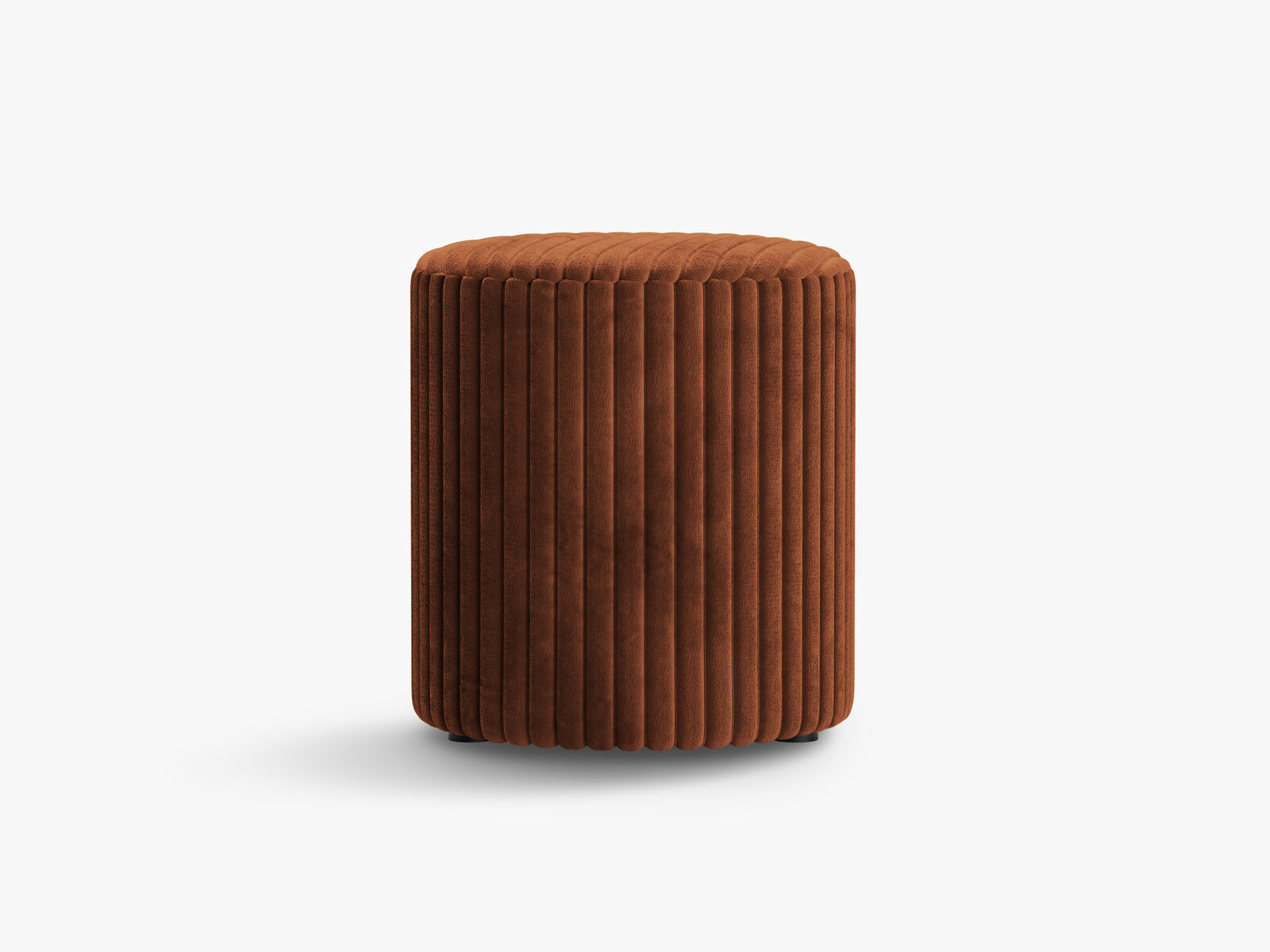 Micadoni Pouf Dia 40cm Kord Tilia Ziegel