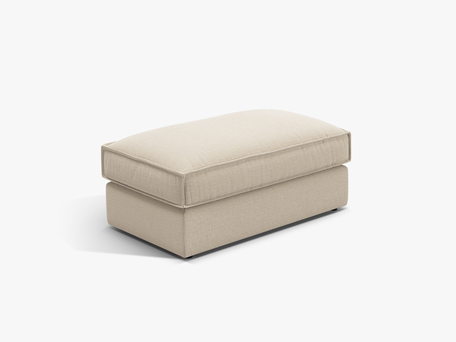 Micadoni Hocker Pola Strukturierter Stoff Babel Beige
