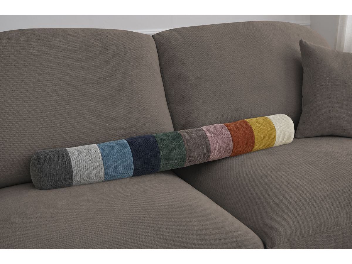 Bobochic Cezanne Schlafsofa 3-Sitzer Stoff Taupe, Liegefläche 160 × 194 cm