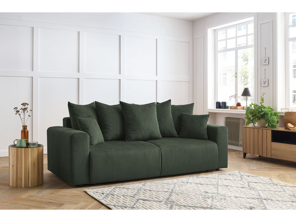 Bobochic Envy Sofa 3-Sitzer Cordsamt Grün