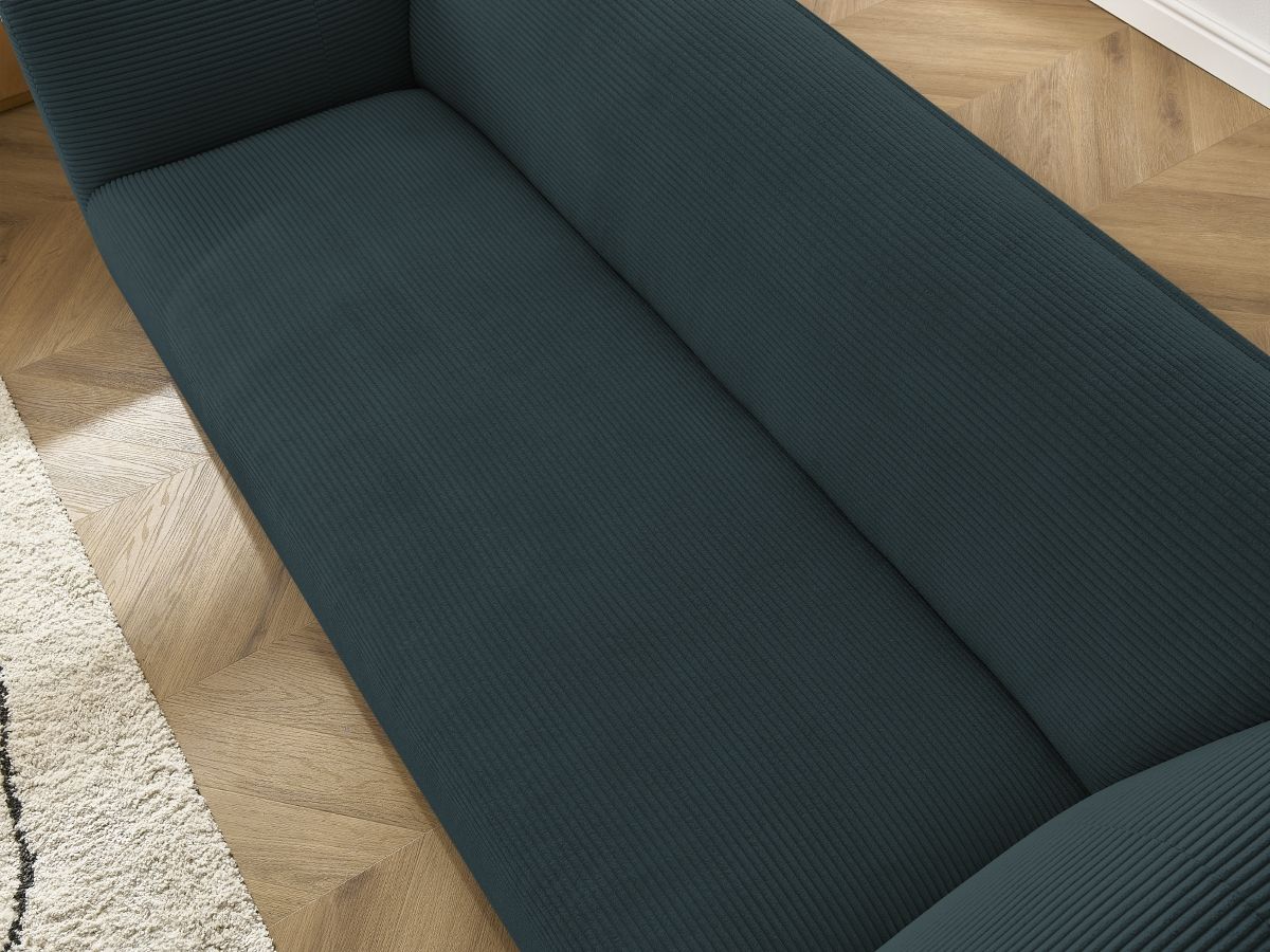 Bobochic Giorgia Sofa 3-Sitzer Cordsamt Dunkelblau