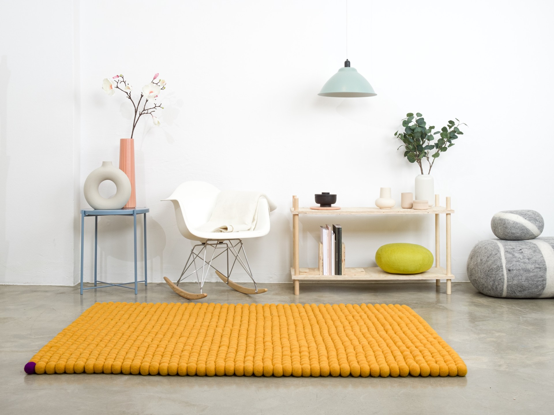 myfelt Big One ockergelb - 120x170 cm