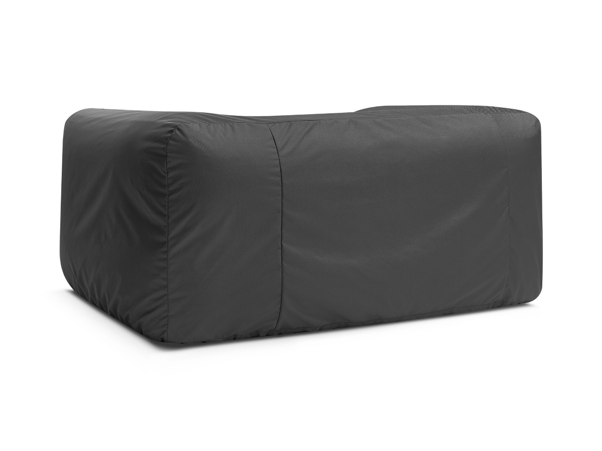 Bobochic Nour Gartensofa 3-Sitzer mit Pouf Stoff Gelb