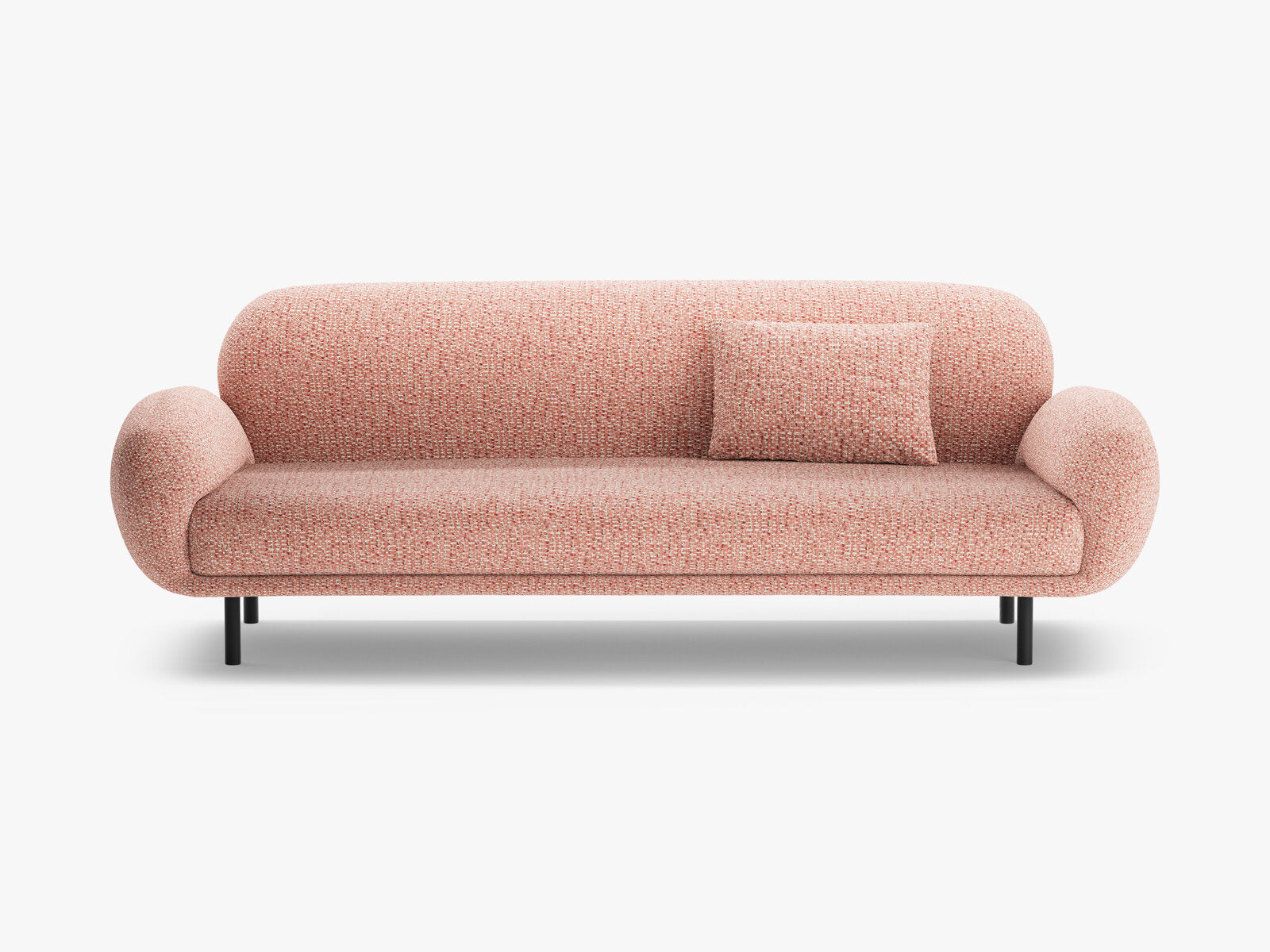 Micadoni Sofa Poppy 3-Sitzer Chenille Silencio Rosa