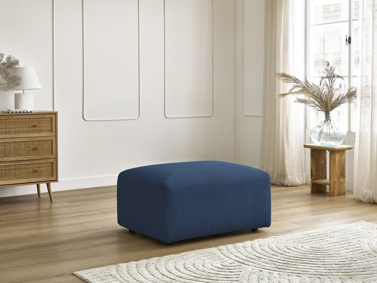 Bobochic Tina Pouf Cordsamt Dunkelblau