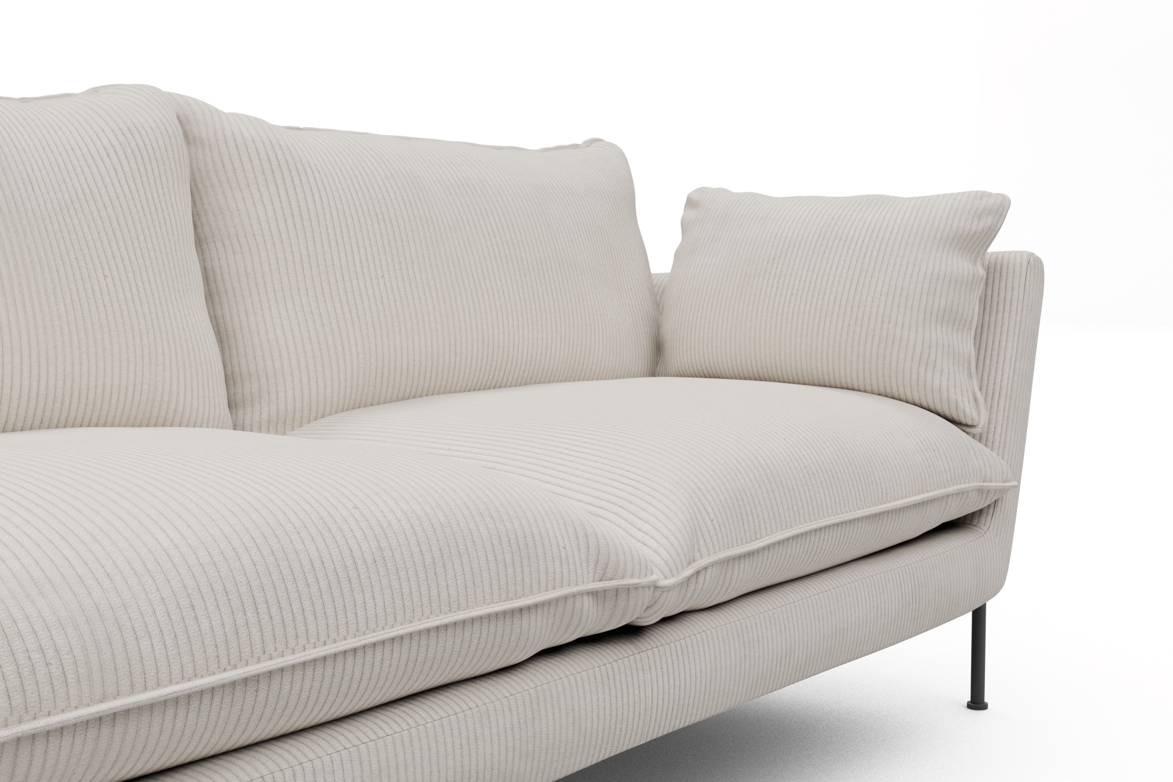 Sofa Anton PREMIUM 3-Sitzer Corduroy-Ivory