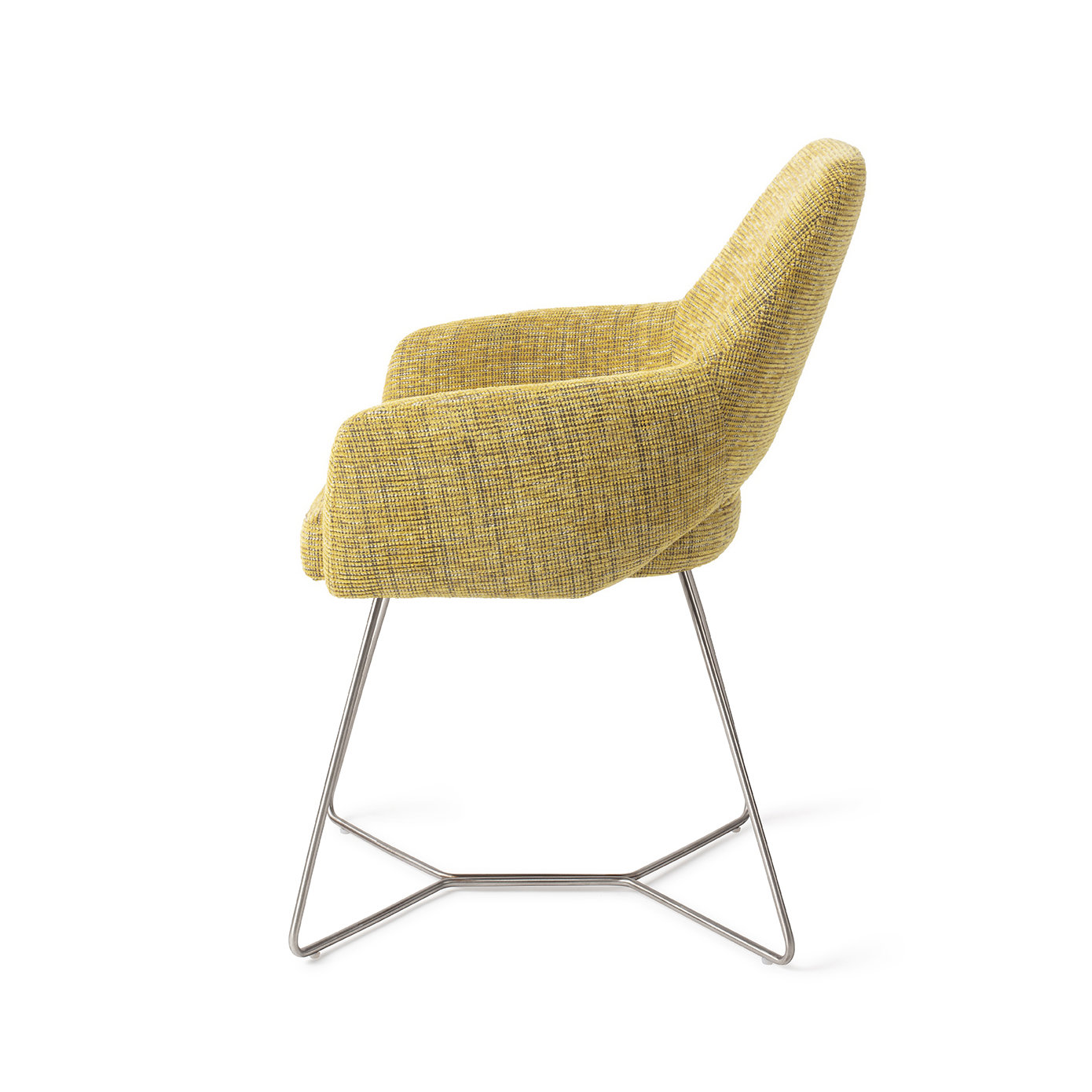 Jesper Home Esszimmerstuhl Yanai Lemon Lines Beehive Stahl