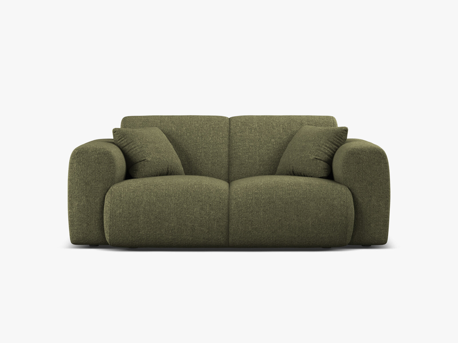 Micadoni Sofa Molino 2-Sitzer Chenille Eden Grün