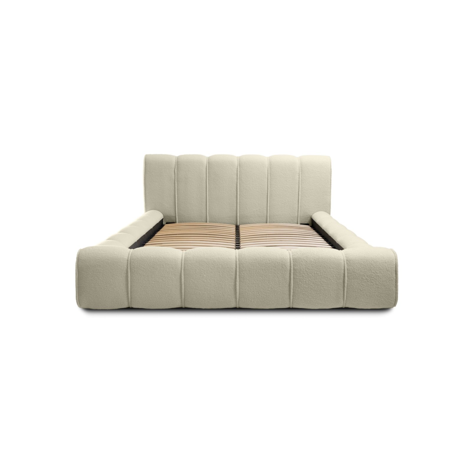 Polsterbett Belio Boucle 140x200 mit Holzrahmen Quelle 03
