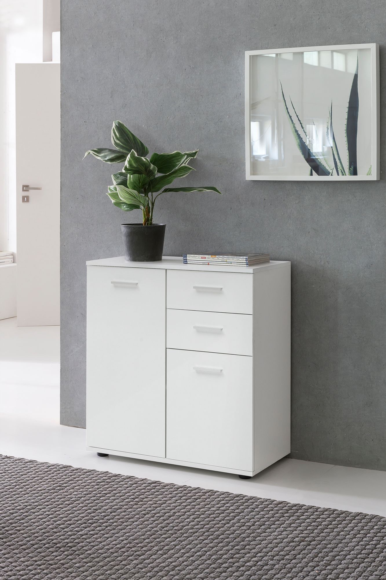 Kommode Torekov Weiß 71 × 35,5 × 78 cm
