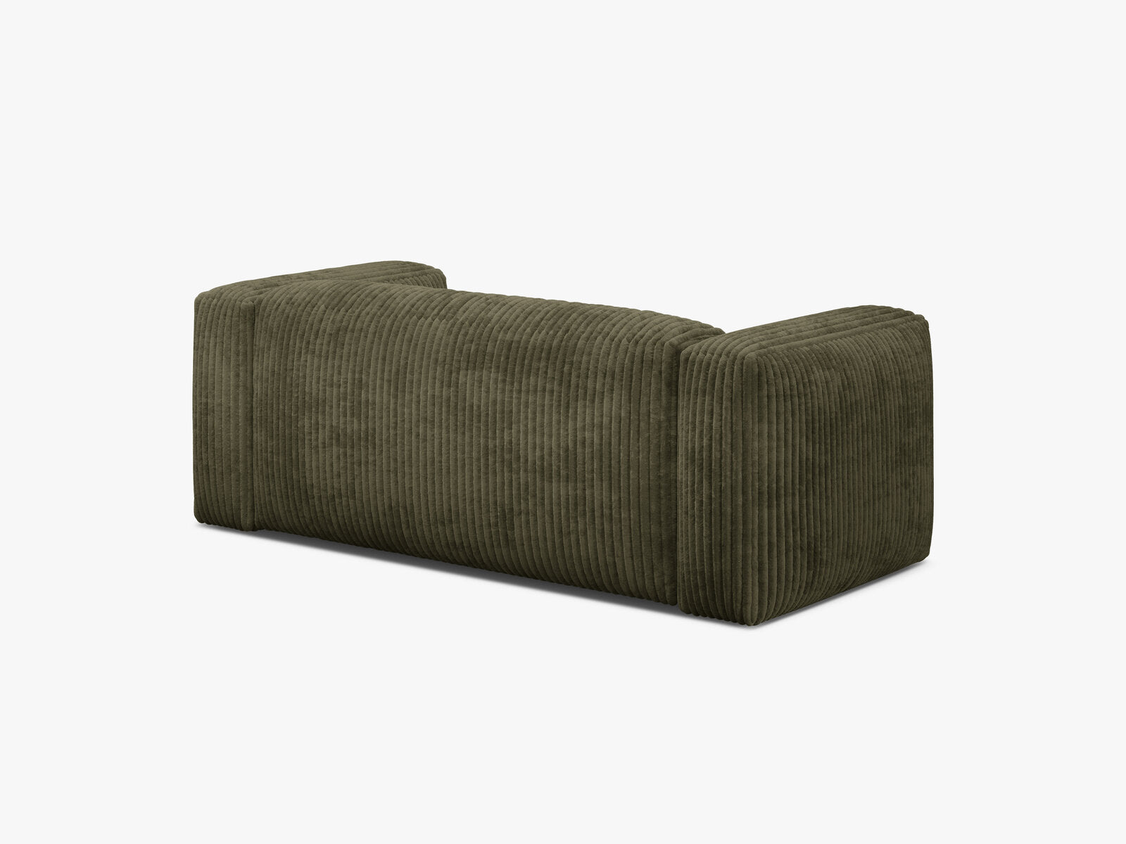 Micadoni Martina Sofa 2-Sitzer Cord Tilia Moosgrün