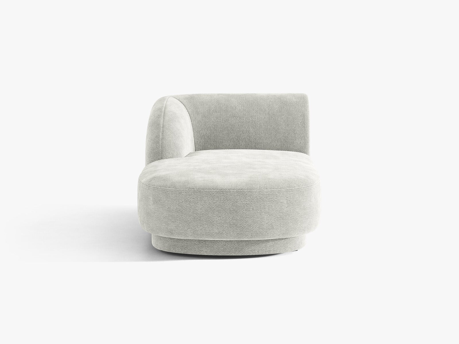 Micadoni Modul Miley 2-Sitzer Links Chenille Eden Silber