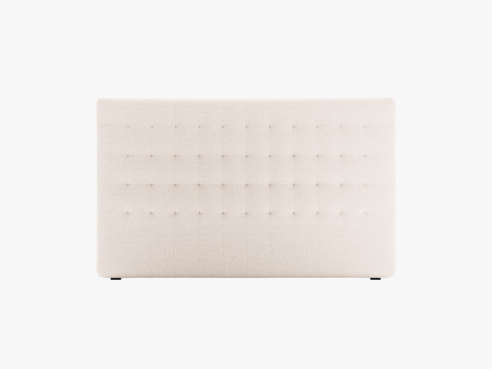Micadoni Nova Samtiger Kopfteil 120 cm (H 95 cm) Strukturierter Stoff Liberty Beige 160x95