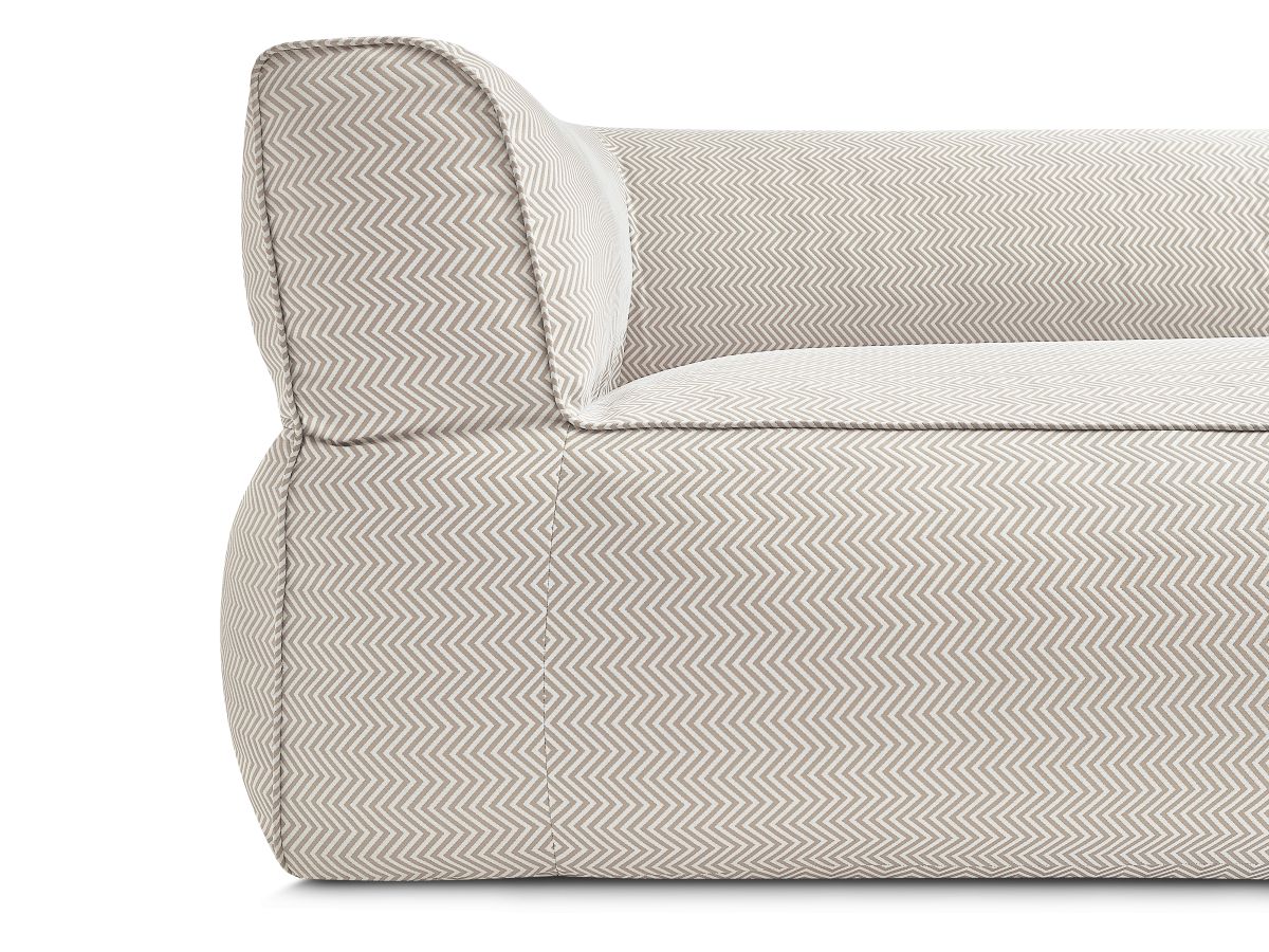 Bobochic Nour Gartensofa 3-Sitzer Stoff Beige