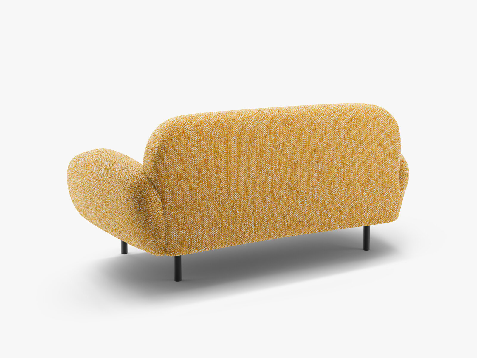 Micadoni Sofa Poppy 2-Sitzer Chenille Silencio Senf