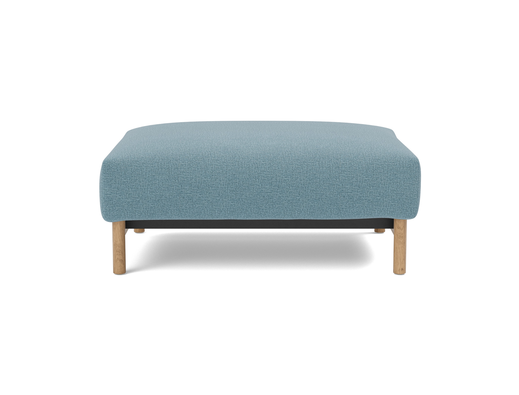 Hocker Malloy Flachgewebe Mixed Dance 525-Light-Blue Beine Eiche