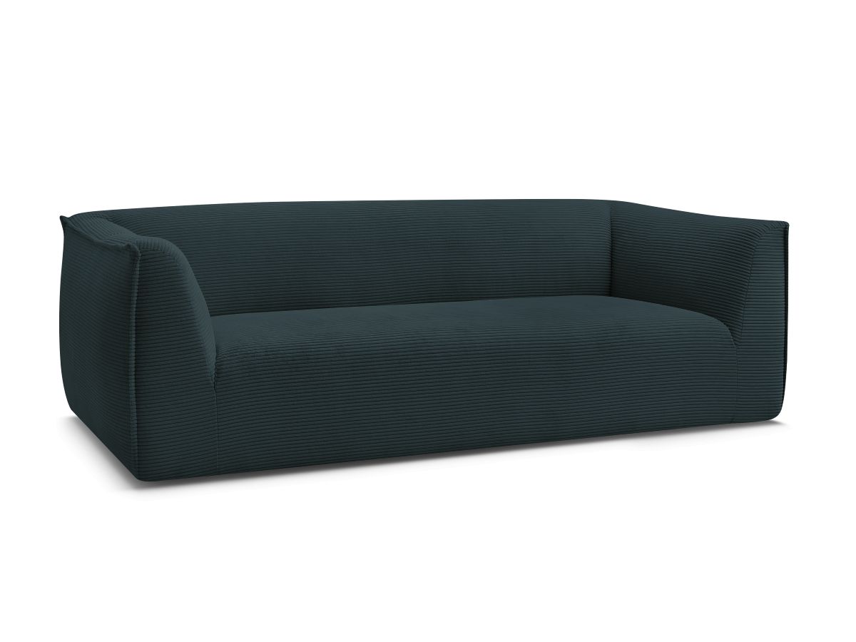 Bobochic Giorgia Sofa 3-Sitzer Cordsamt Dunkelblau