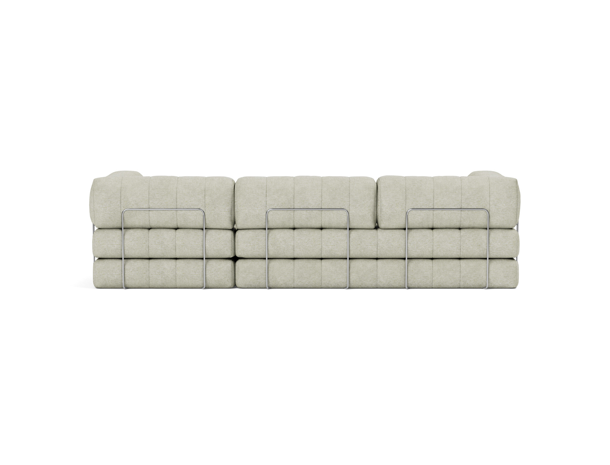 Schlafsofa CozyPad Grand mit Armlehnen Flachgewebe Avella 280-Sand