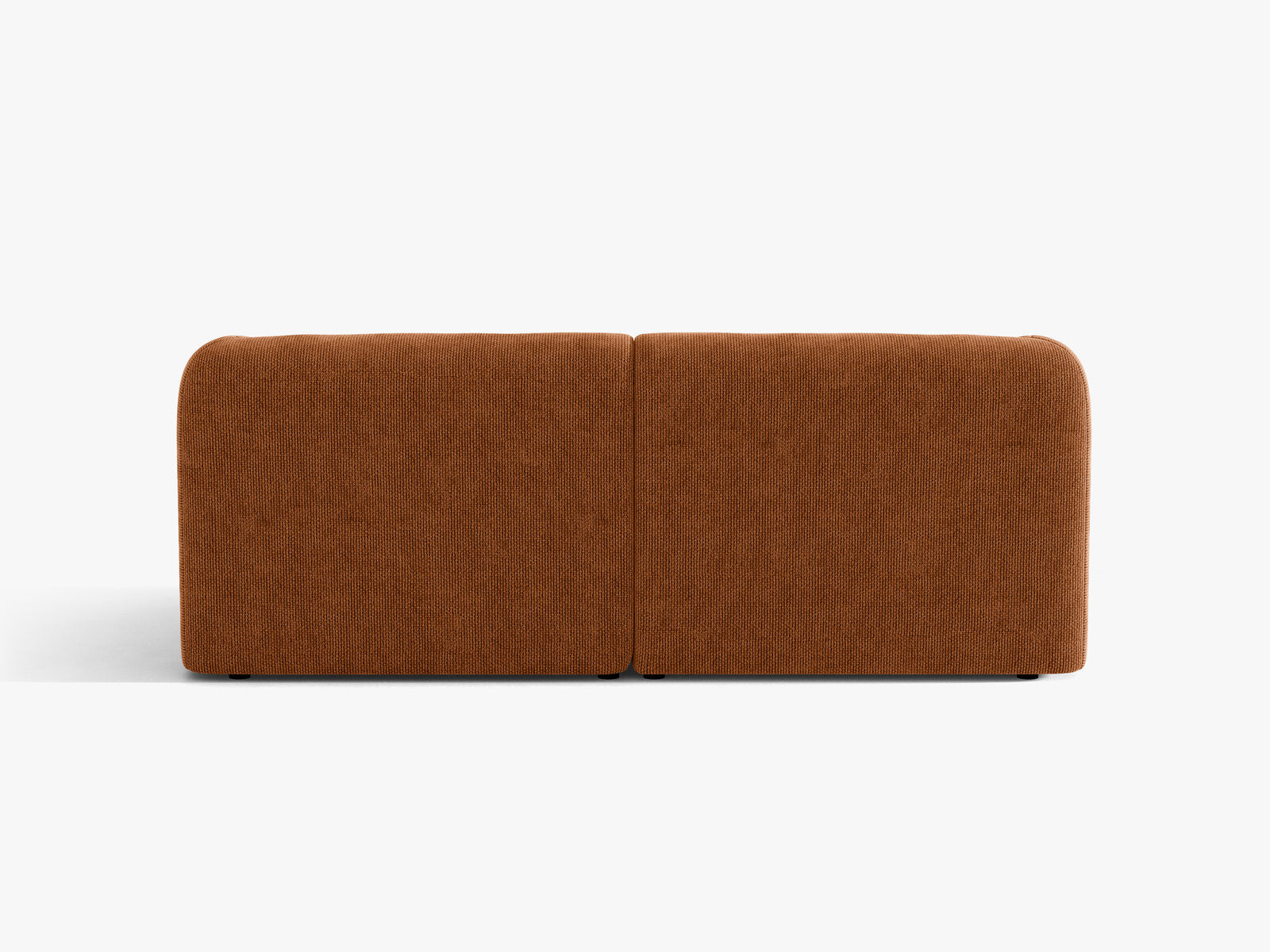 Micadoni Sofa Miley 2-Sitzer Chenille Eden Ziegel