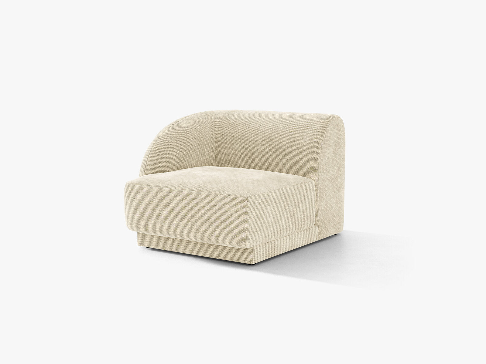 Micadoni Eckmodul Miley 1-Sitzer Links Chenille Haga Helles Beige